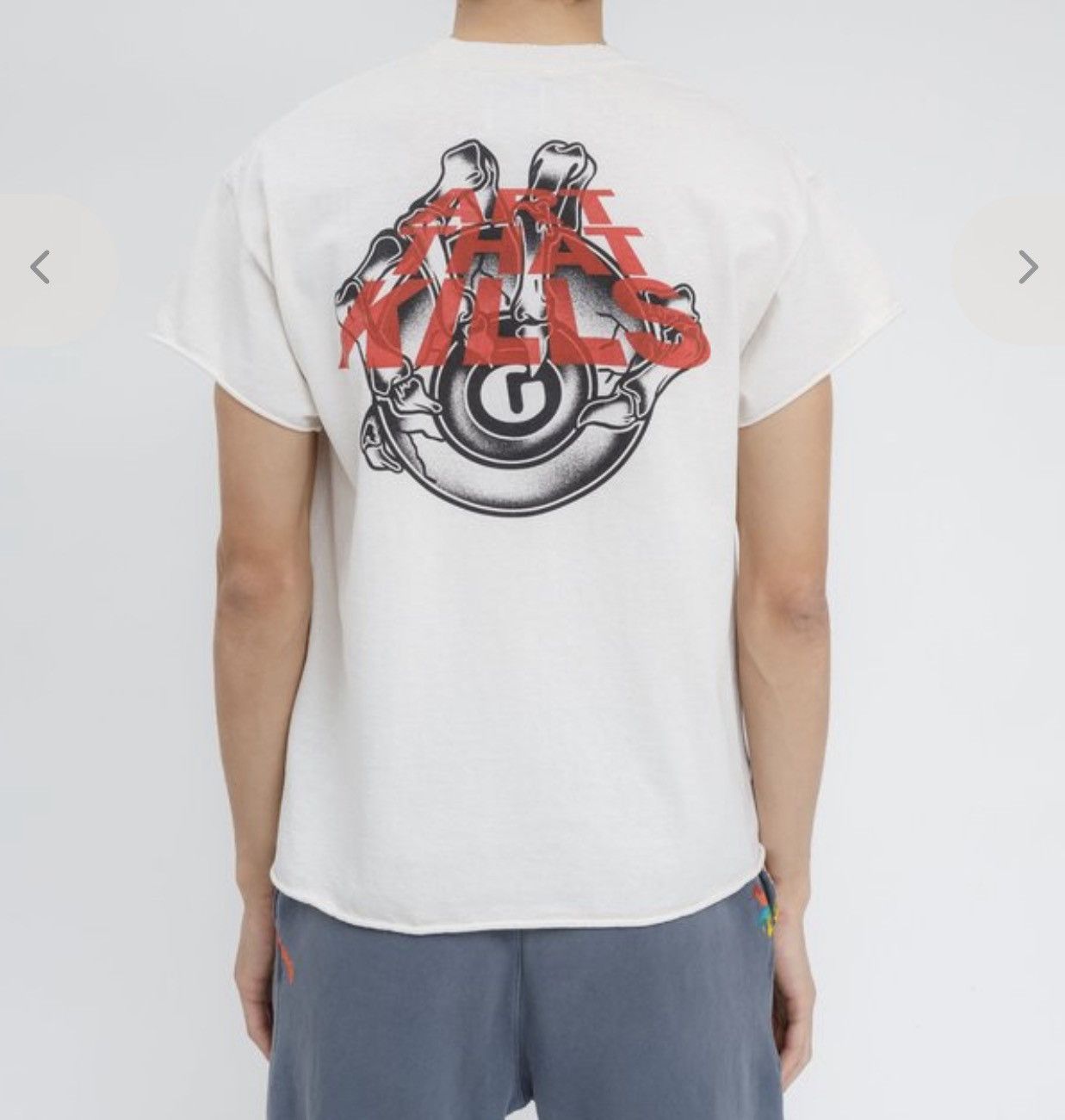 Gallery Dept. GALLERY DEPT CLAW ATK TEE WHITE SMALL Size US S / EU 44-46 / 1 - 4 Thumbnail