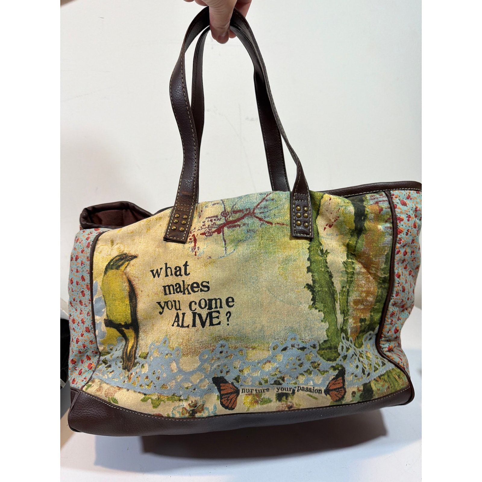 Other Kelly Rae Roberts Brown Purse Tote What Makes You Come Alive Size ONE SIZE - 1 Thumbnail