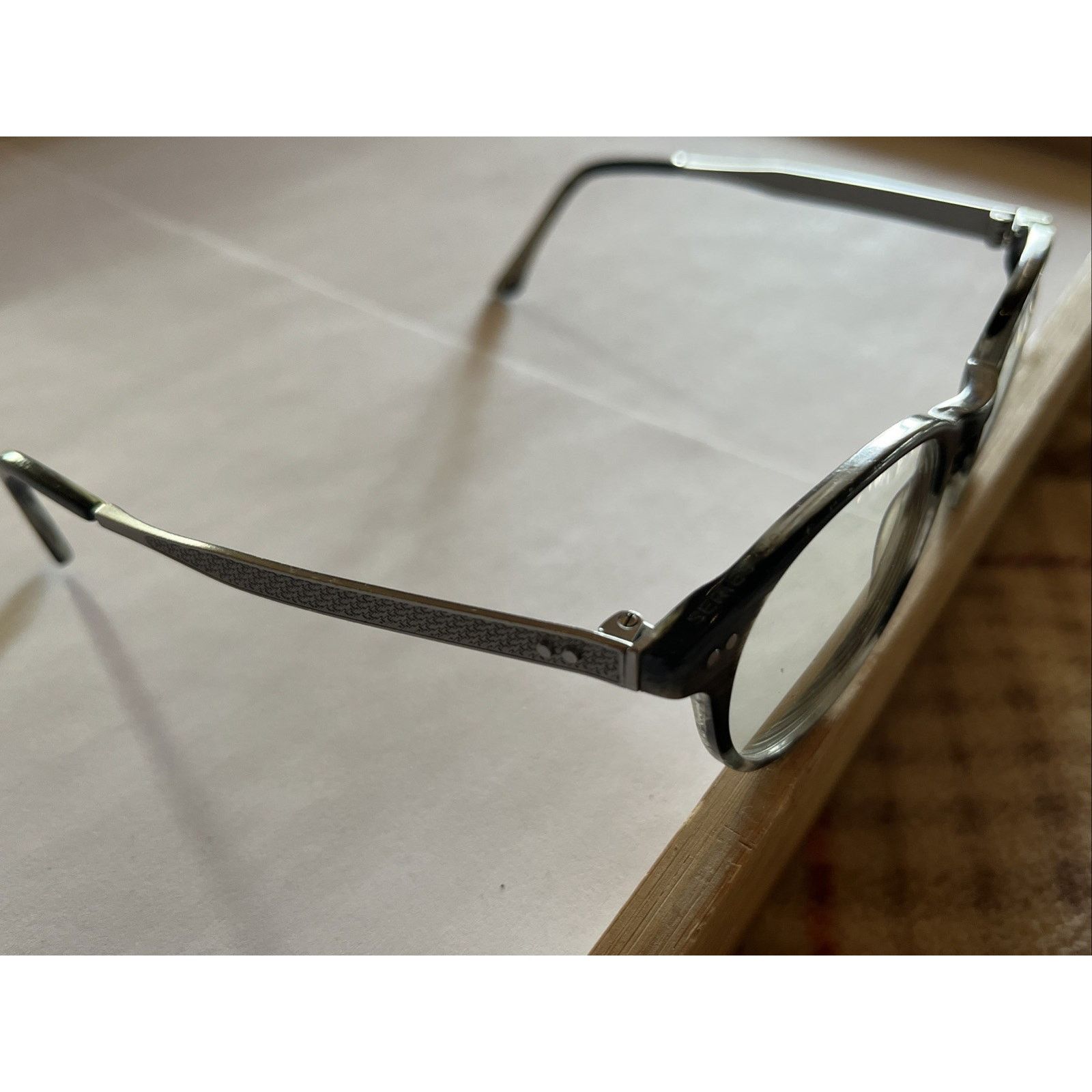 Heritage Research Heritage Heem03 Silver Oval Eyeglass Frame Glasses 49-21-145 Size ONE SIZE - 6 Thumbnail