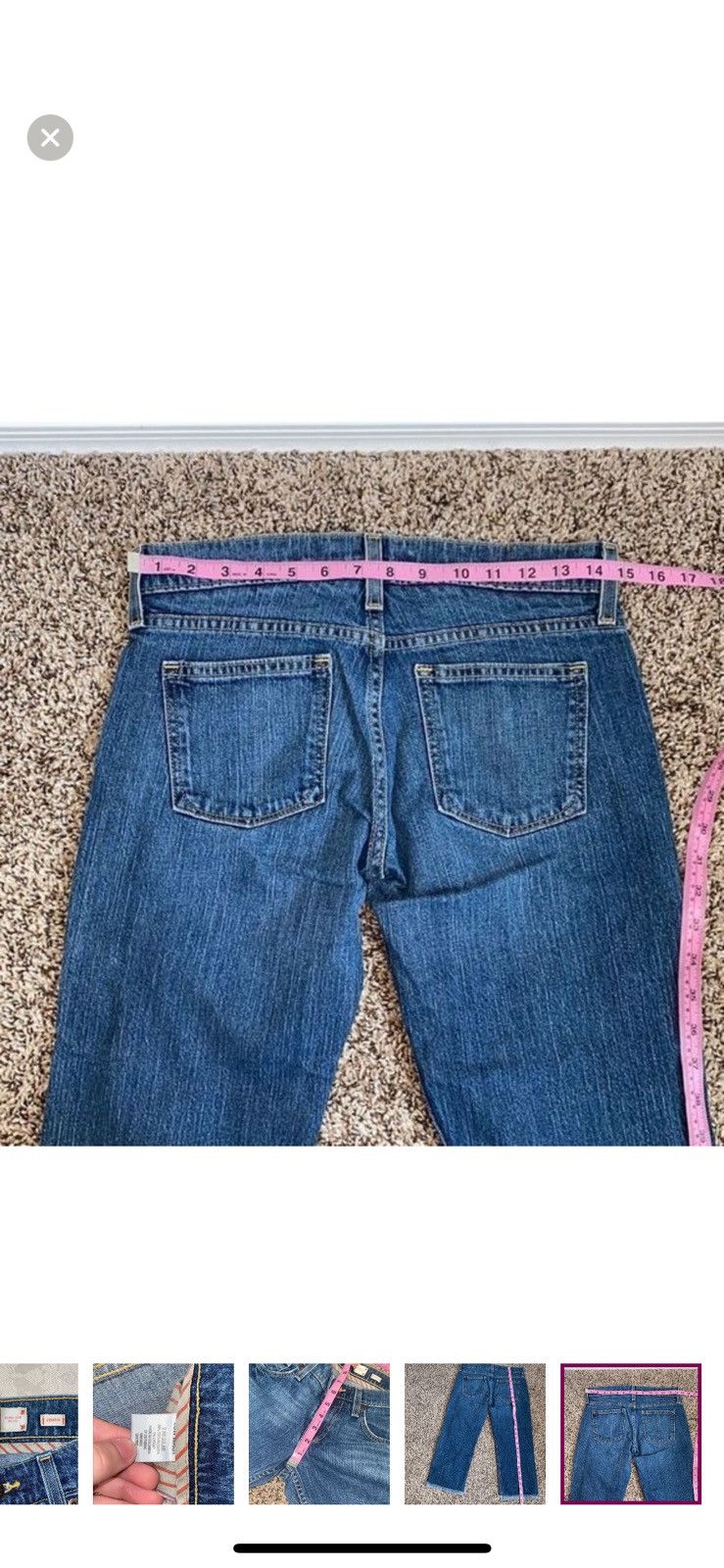 Old Navy Old navy ultra low rise denim capris size 2 Size 26" / US 2 / IT 38 - 8 Thumbnail
