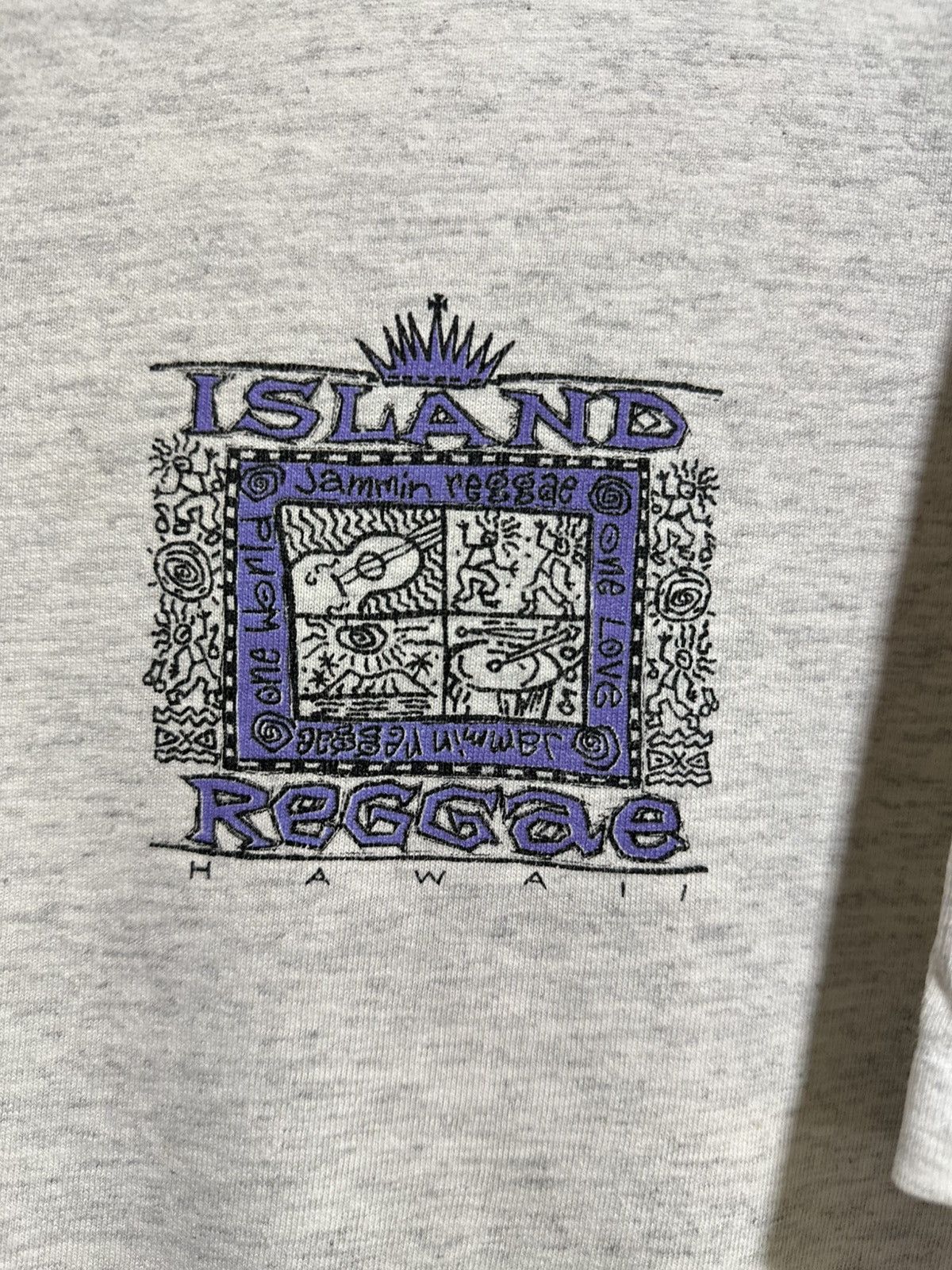 Vintage Vintage Islamd Reggae Hawaii Sun Faded Tee Size US L / EU 52-54 / 3 - 2 Thumbnail