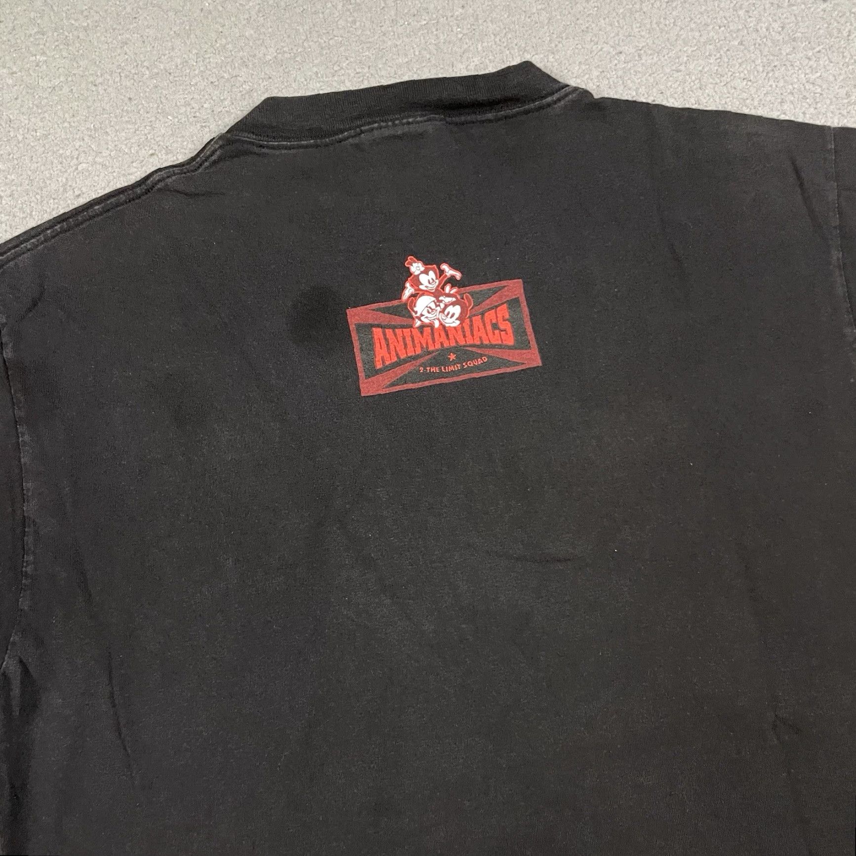 Vintage VINTAGE Animaniacs T Shirt Men L Warner Bros Double Sided 90s Graphic Tee Black Cotton Logo WB Size US L / EU 52-54 / 3 - 7 Thumbnail