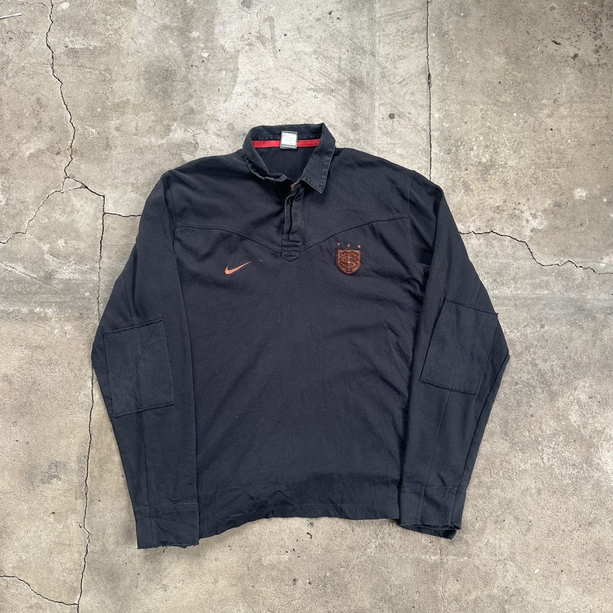 Nike Stade Toulouse France rugby jersey long sleeve size l
