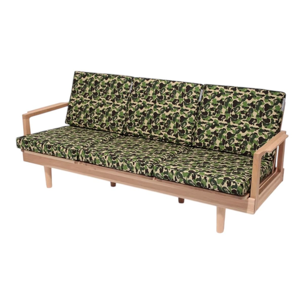 Bape Bape x Medicom Fabrick Karimoku 3 Seater ABC camo sofa couch Size ONE SIZE - 1 Thumbnail