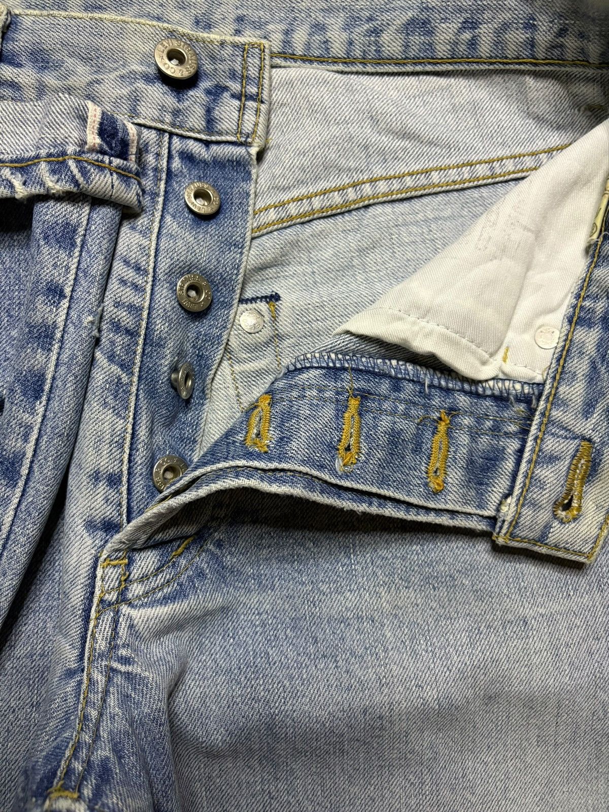 Levi's Vintage 80s Levis 503BXX Big E Selvedge Mud Wash Loose Jeans Size US 29 - 3 Thumbnail