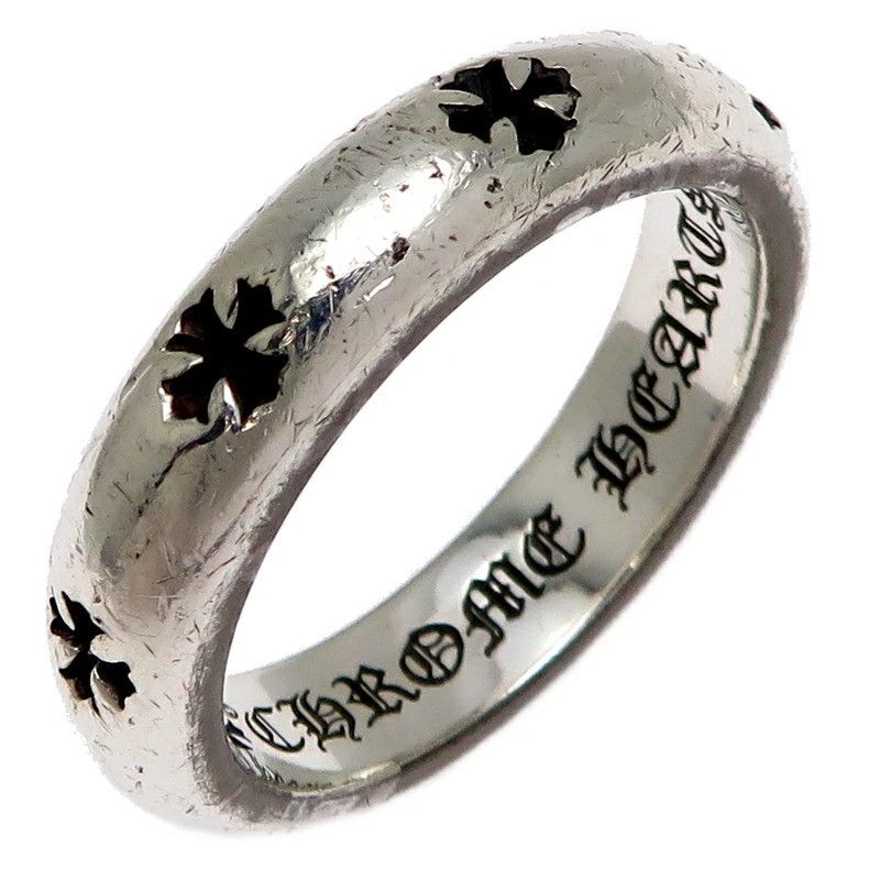 Chrome Hearts US 11.5 RARE SIZE CHROME HEARTS PLUS BAND RING silver Size ONE SIZE - 2 Thumbnail
