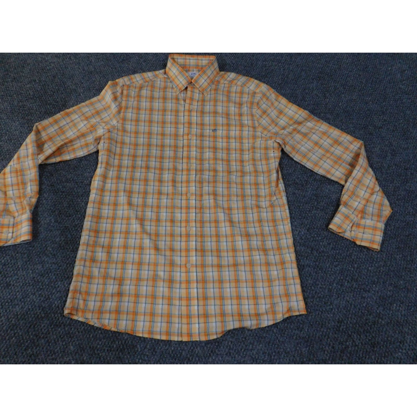 Southern Tide Southern Tide Button Down Shirt Mens Small Orange Plaid Long Sleeve Button-Up Collar-Down Classic Casual Size US S / EU 44-46 / 1 - 3 Thumbnail