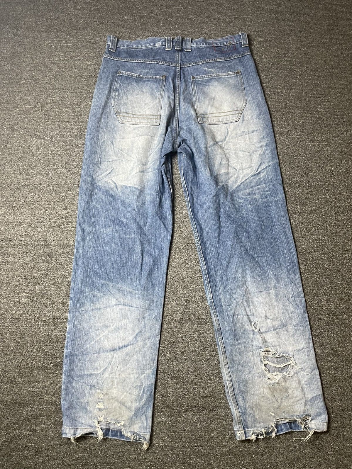 Karl Kani × Vintage Vintage KARL KANI Distressed Denim Ripped Jeans (111) Size US 37 - 9 Thumbnail