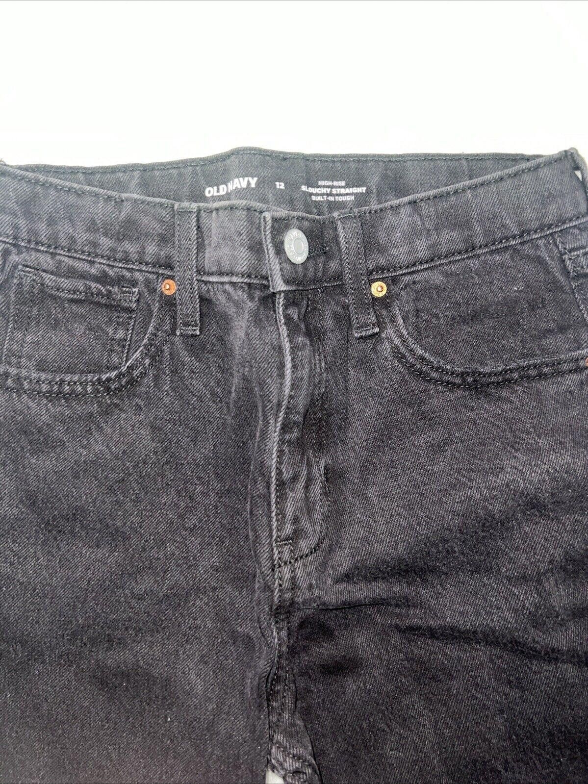 Old Navy Old Navy Girls Size 12 Black Denim Jeans HIgh Rise Pants Size 24" / US 00 / IT 34 - 2 Thumbnail