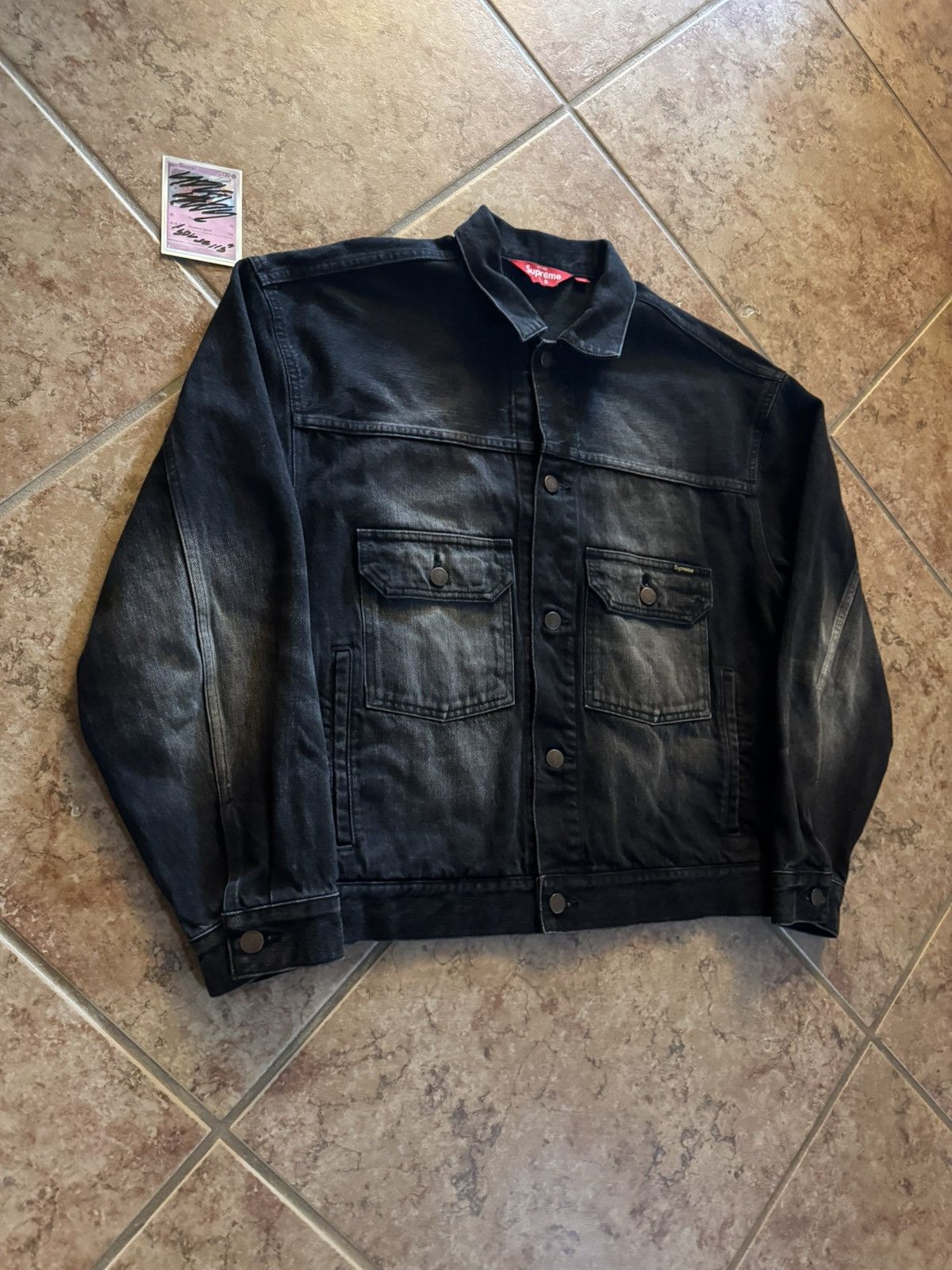 Supreme FW24 Supreme Distressed Selvedge Trucker Jacket Size US S / EU 44-46 / 1 - 2 Thumbnail