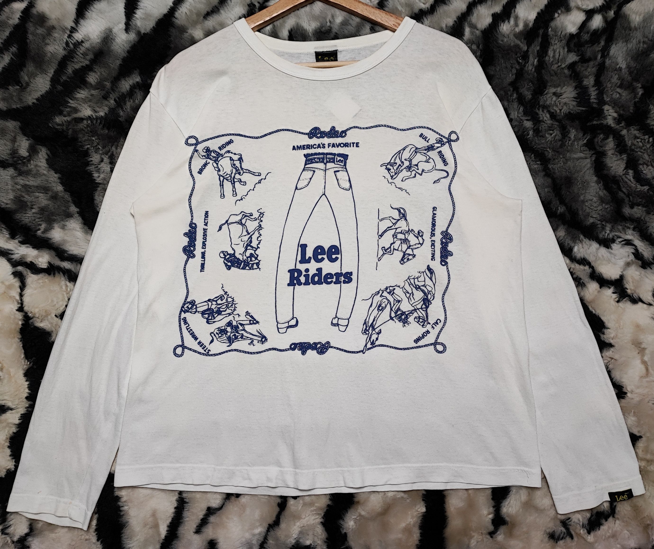 Lee Vintage Lee T Shirt Long sleeve Size US L / EU 52-54 / 3 - 3 Thumbnail