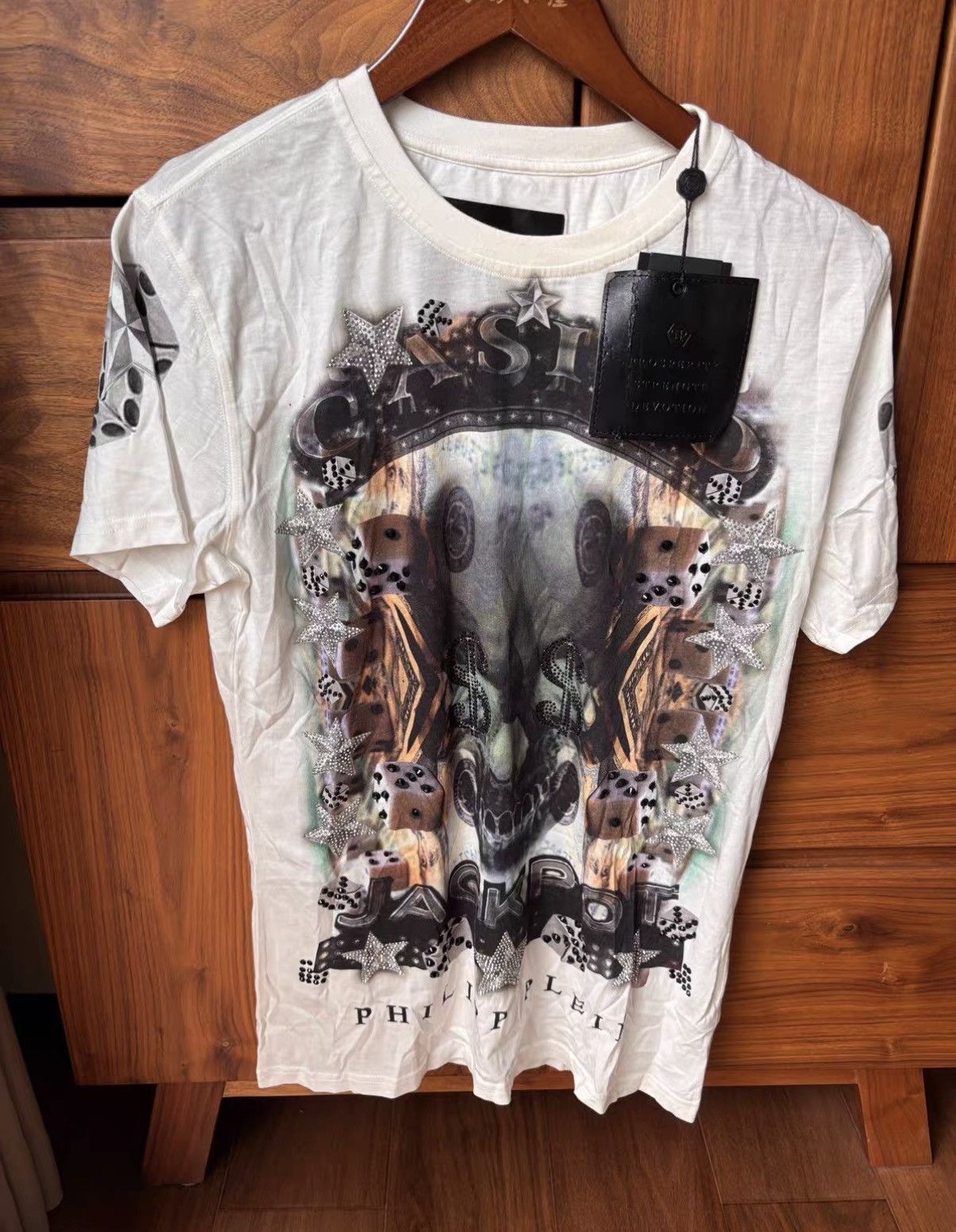 Philipp Plein Philipp Plein Full Rhinestone Short Sleeve T-shirt J2 Size US L / EU 52-54 / 3 - 1 Thumbnail
