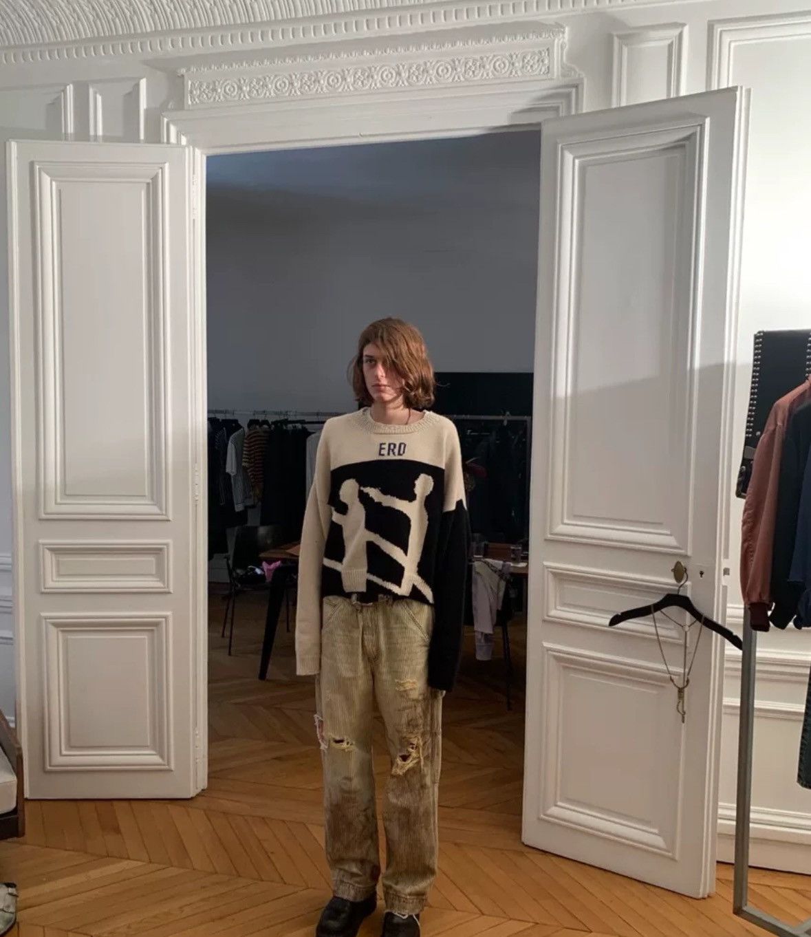 Enfants Riches Deprimes Enfants Riches Deporimes Black and White Silhouette Sweater Size US M / EU 48-50 / 2 - 6 Thumbnail