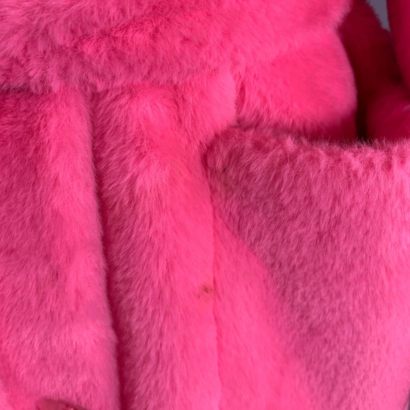 STAND STUDIO STAND STUDIO Size M Pink Faux Fur Belted Coat Size M / US 6-8 / IT 42-44 - 5 Thumbnail