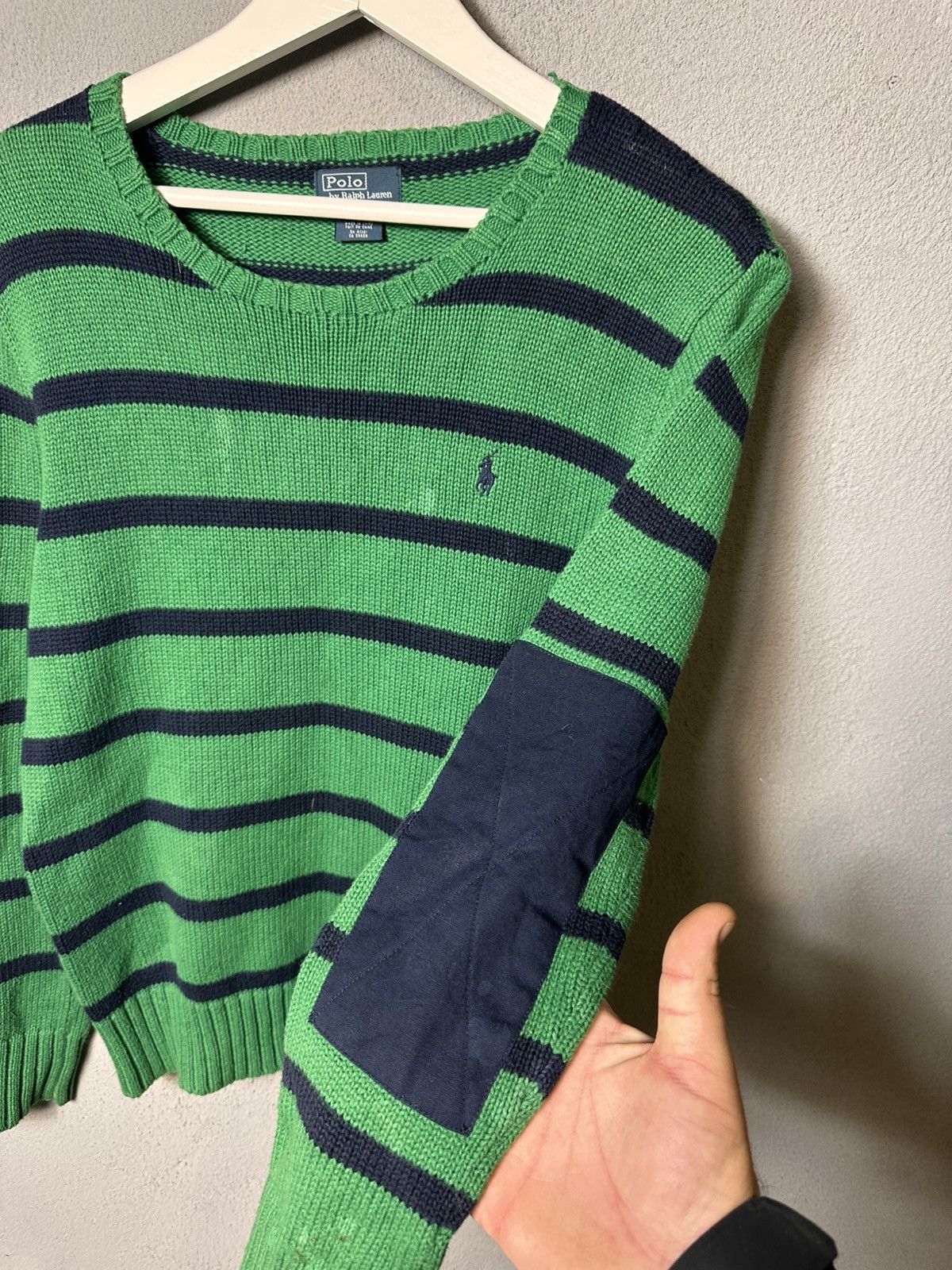 Polo Ralph Lauren × Ralph Lauren × Vintage Vintage 90s luxury Striped Rhalp Lauren Sweater Size US S / EU 44-46 / 1 - 4 Thumbnail