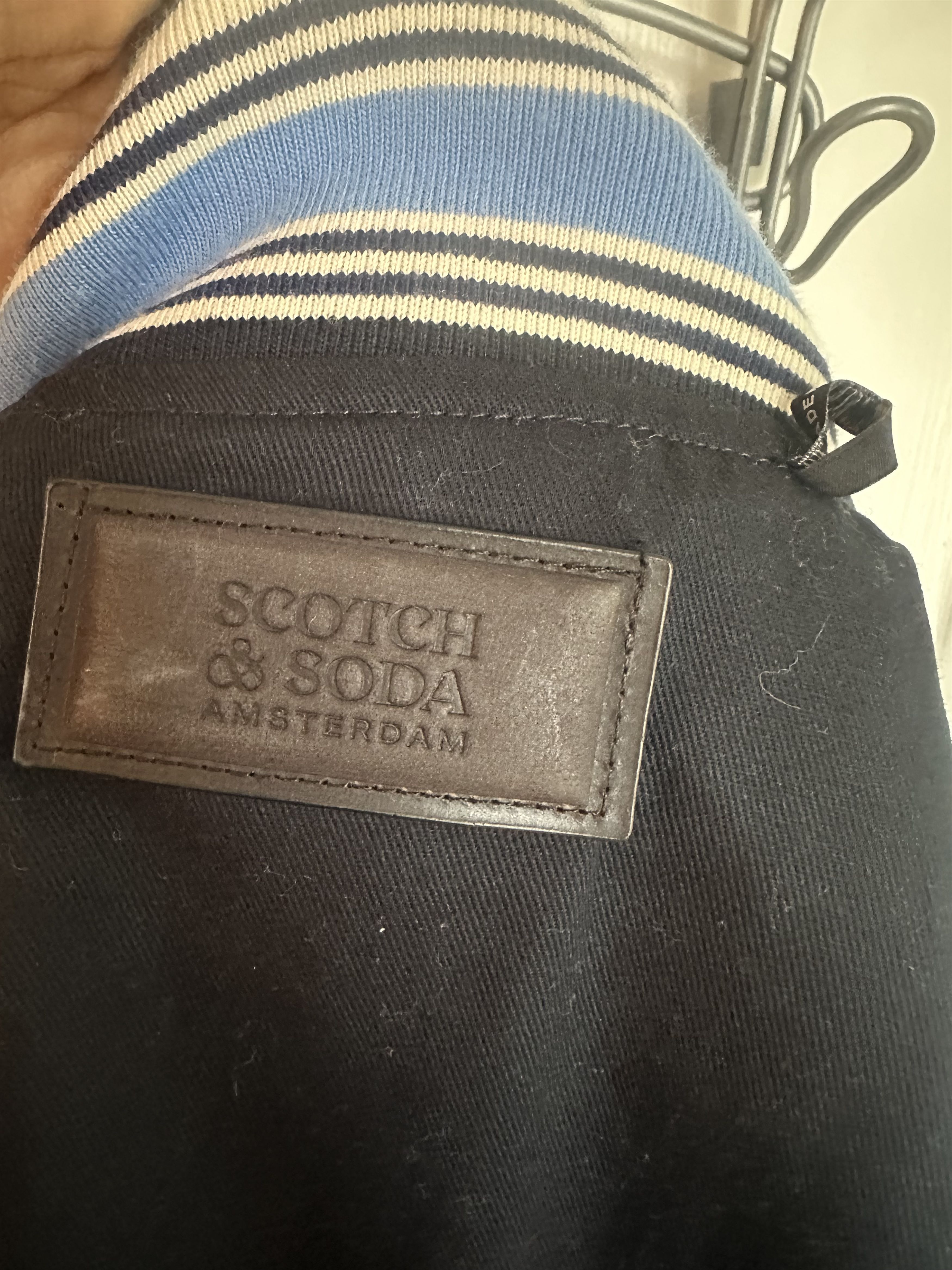 Scotch & Soda Reversible Blue Bomber Jacket Size US XL / EU 56 / 4 - 4 Thumbnail