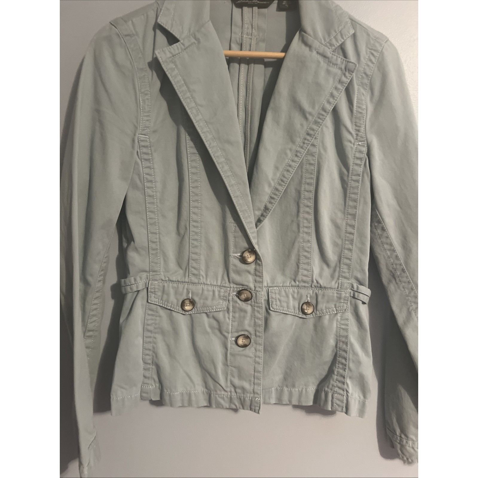 Eddie Bauer Eddie Bauer Blazer Jacket Women’s 8Tall Lt Blue Outdoor Adju Size S / US 4 / IT 40 - 2 Thumbnail
