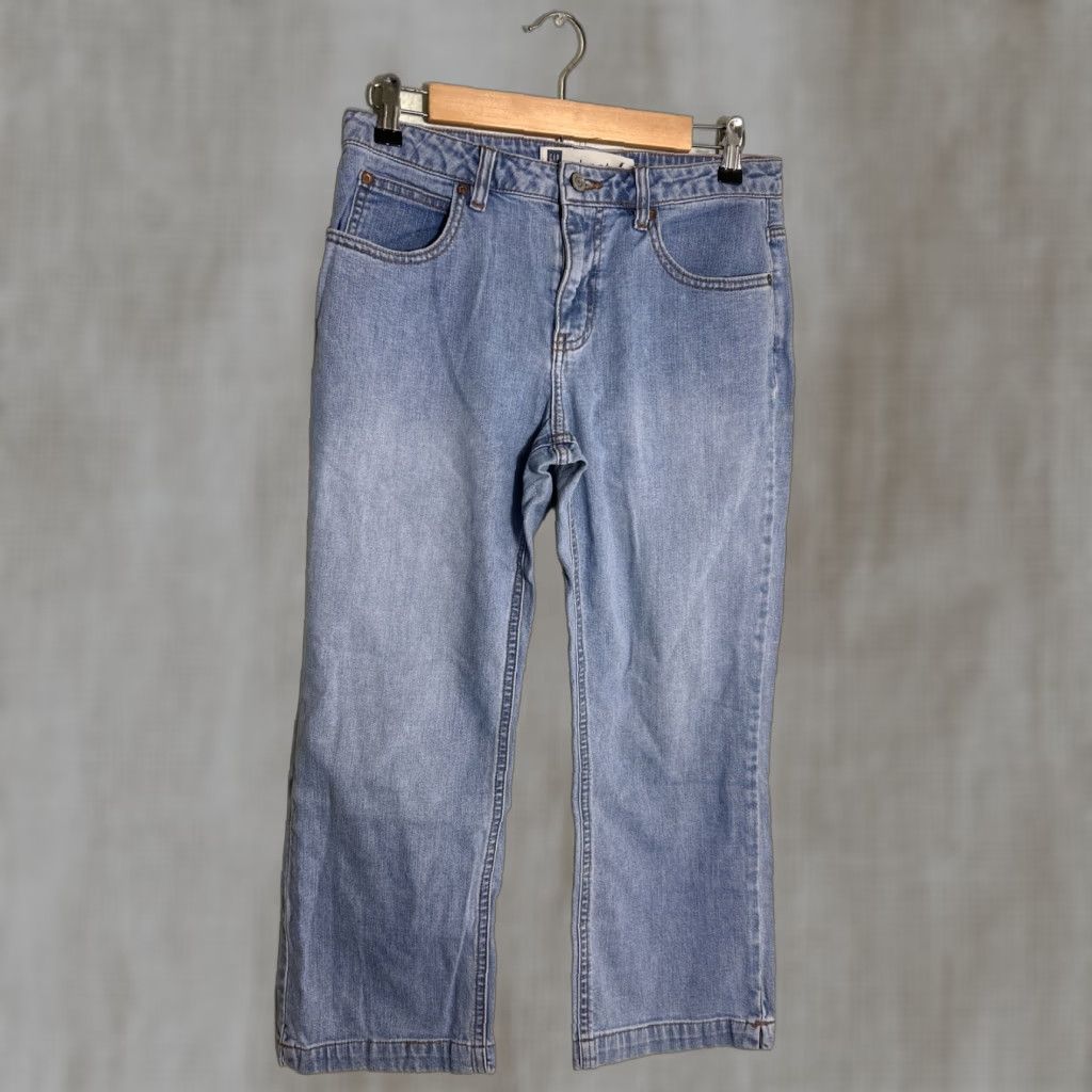 Gap Gap Jeans Womens 8 Light Wash Cropped Bootcut Stretch 30x23 Blue Size 24" / US 00 / IT 34 - 1 Thumbnail