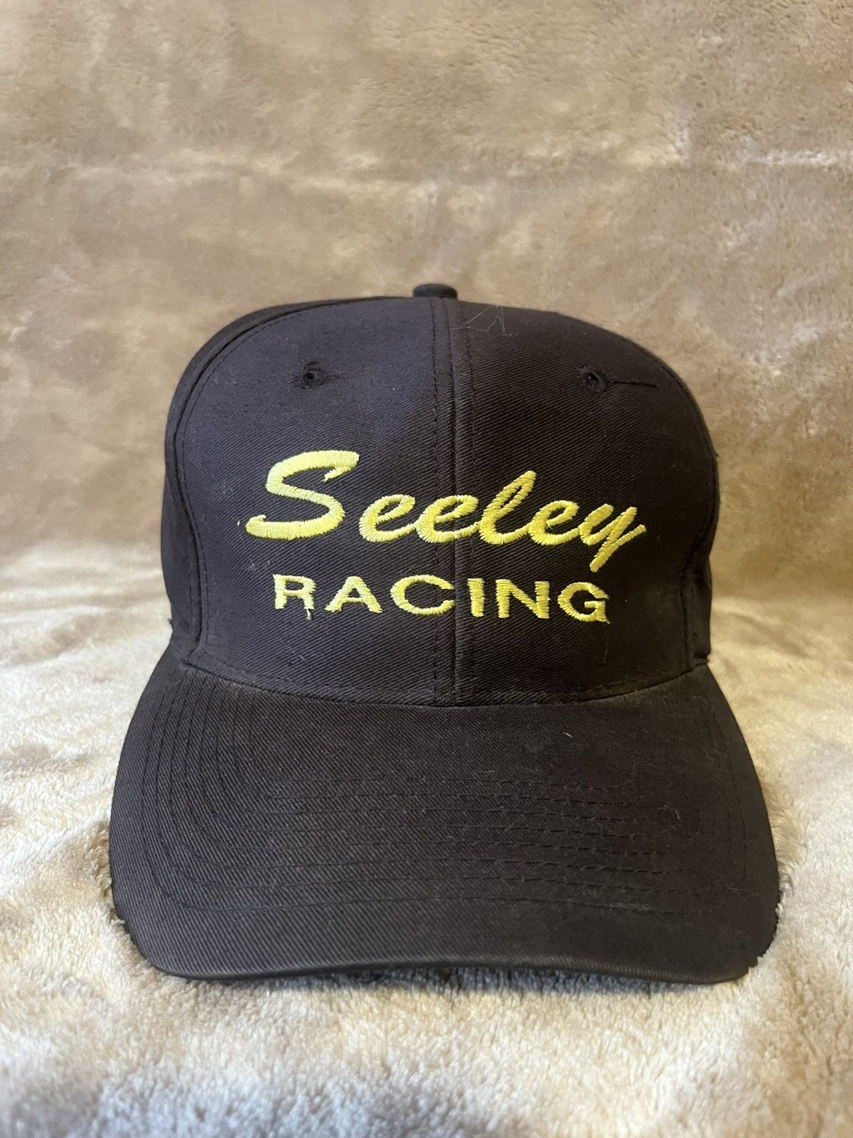 NASCAR Vintage 2000’s Seeley Racing NASCAR Embroidered faded hat Size ONE SIZE - 2 Thumbnail