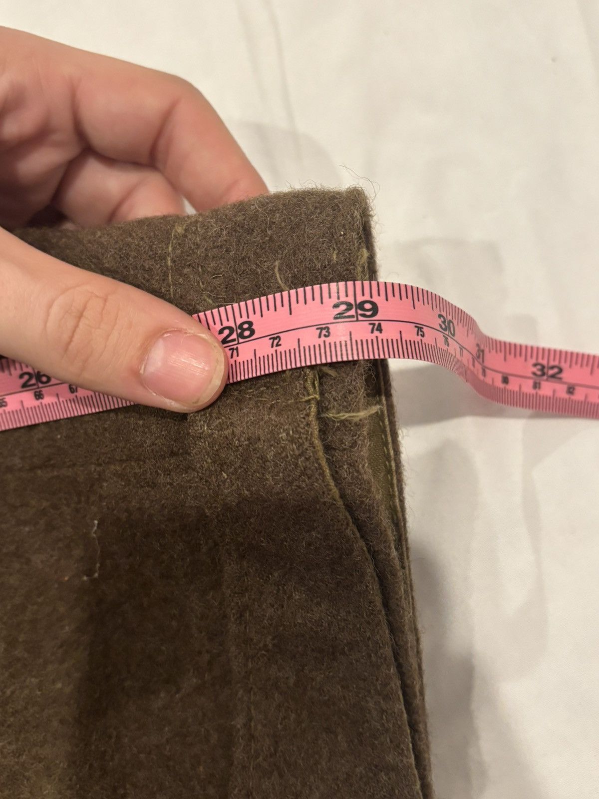 Other 1950s Military Wool Pants Size 30x29 High Waisted and Baggy! Size US 30 / EU 46 - 22 Thumbnail