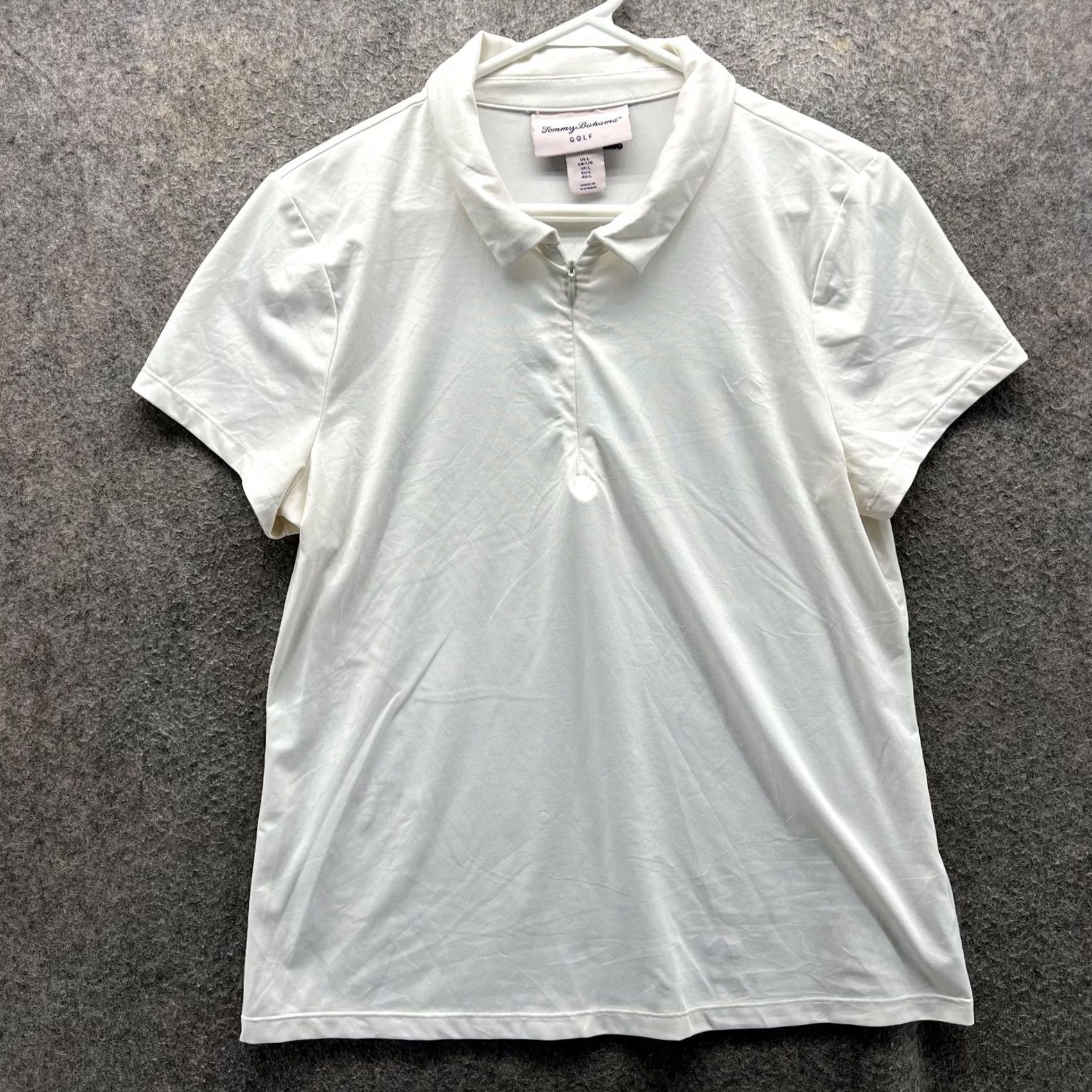 Tommy Bahama VINTAGE Tommy Bahama Golf Polo Shirt Womens L White Stretch 1/4 Zip Top Size L / US 10 / IT 46 - 2 Thumbnail