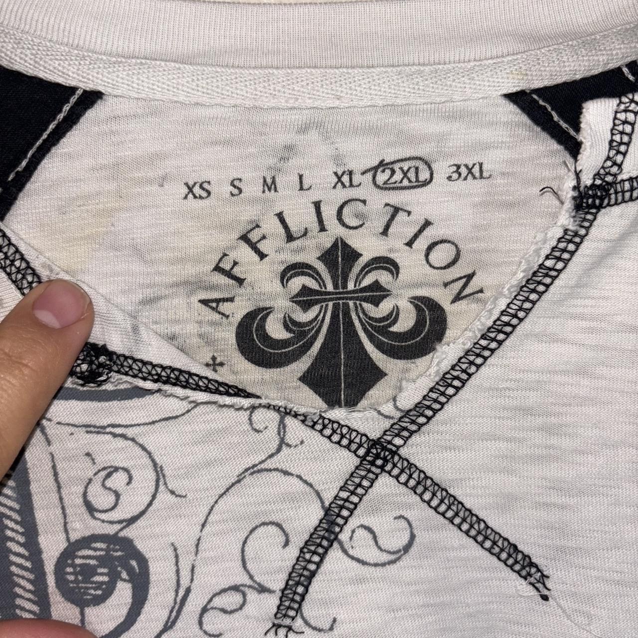 Affliction Y2K 2000s AFFLICTION Long Sleeve Grunge Tee Size 2XL Size US XXL / EU 58 / 5 - 4 Thumbnail