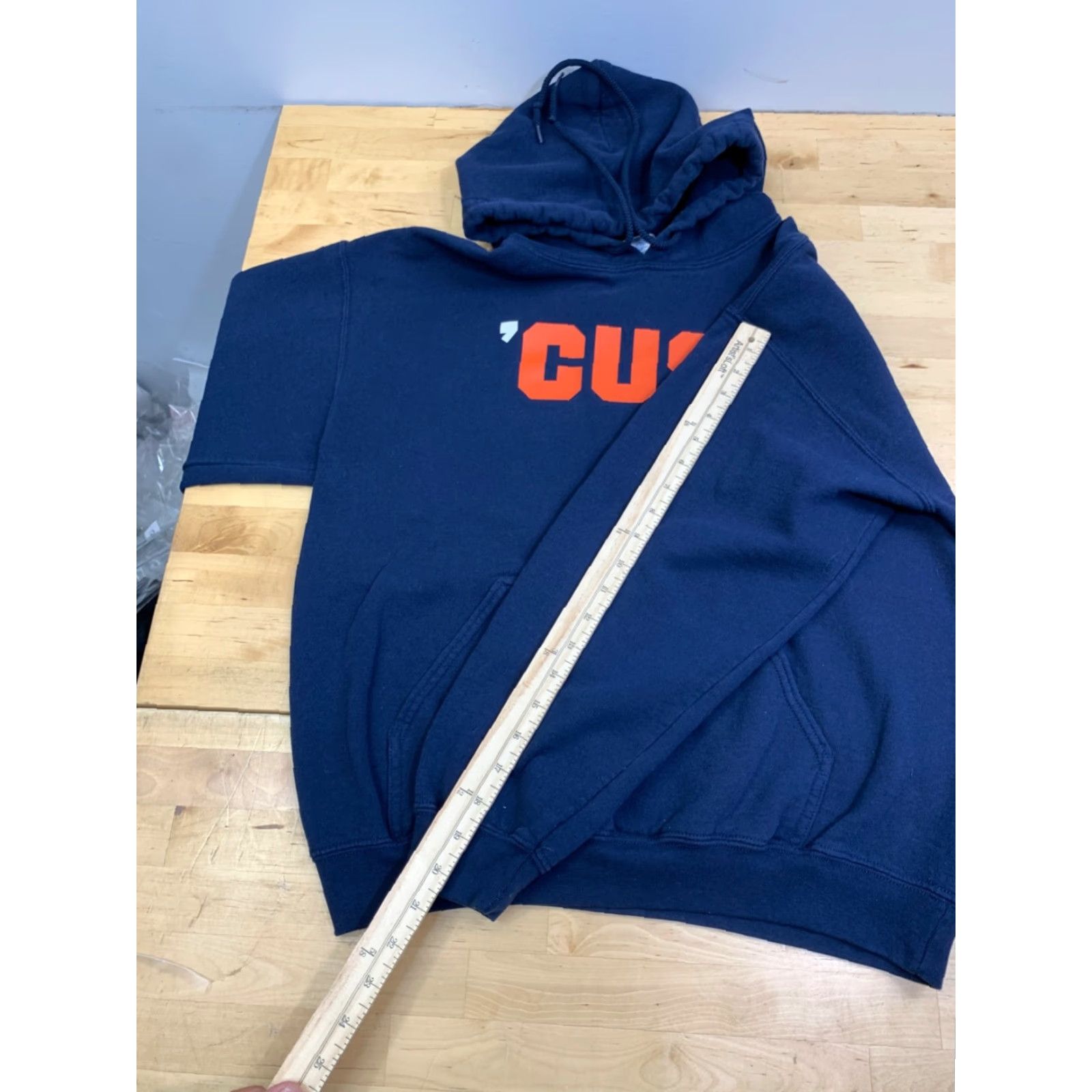 Gildan VINTAGE Syracuse 'CUSE Hoodie Men M Blue Pullover College University 13035 Size US M / EU 48-50 / 2 - 6 Thumbnail