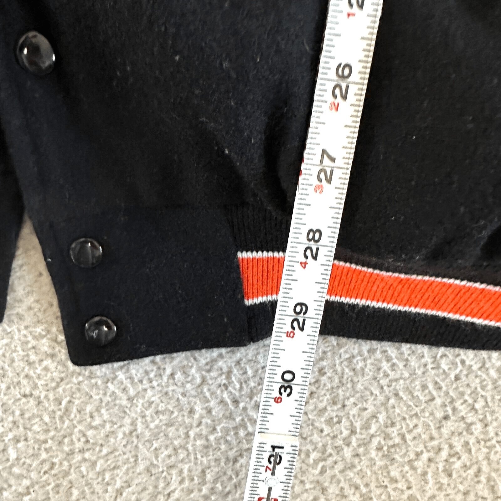 Vintage Vintage Varsity 1992 Leather Wool Mens Jacket Sz 3XL Black Size US XXL / EU 58 / 5 - 4 Thumbnail