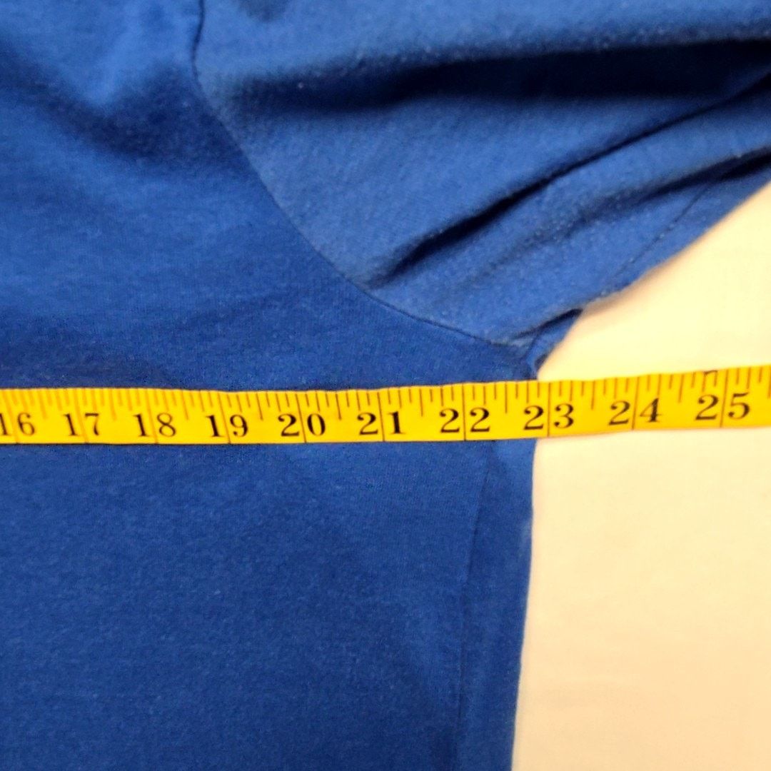 Hanes Vintage Orlean American Highschool Polo Blue XL Shirt 90s Size US XL / EU 56 / 4 - 7 Thumbnail