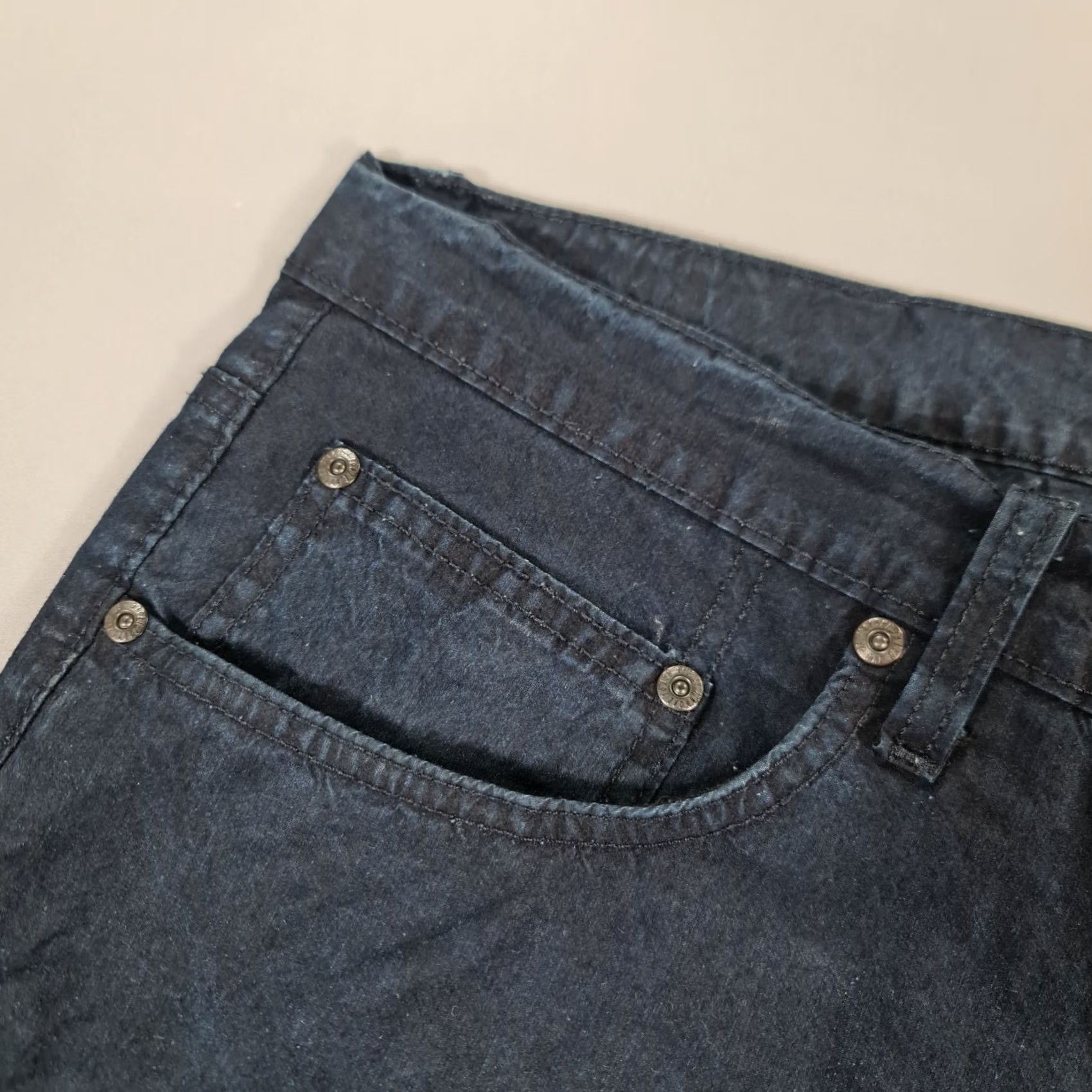 Vintage Naked & Famous Denim Jeans Blue W40 L33 Easy Guy 5.5oz Ultralight Tech Denim Jeans Relaxed Regular Mens 40x33 Blue Vintage? Size US 40 / EU 56 - 4 Thumbnail