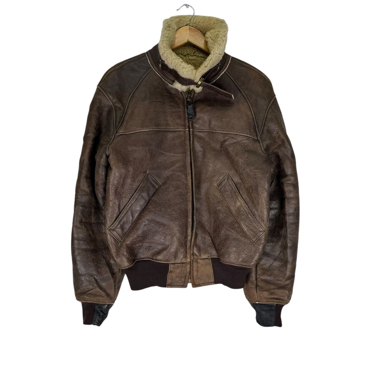 Golden Bear ☀️GOLDEN BEAR SHEEPSKIN B3 LEATHER JACKET Size US M / EU 48-50 / 2 - 2 Thumbnail