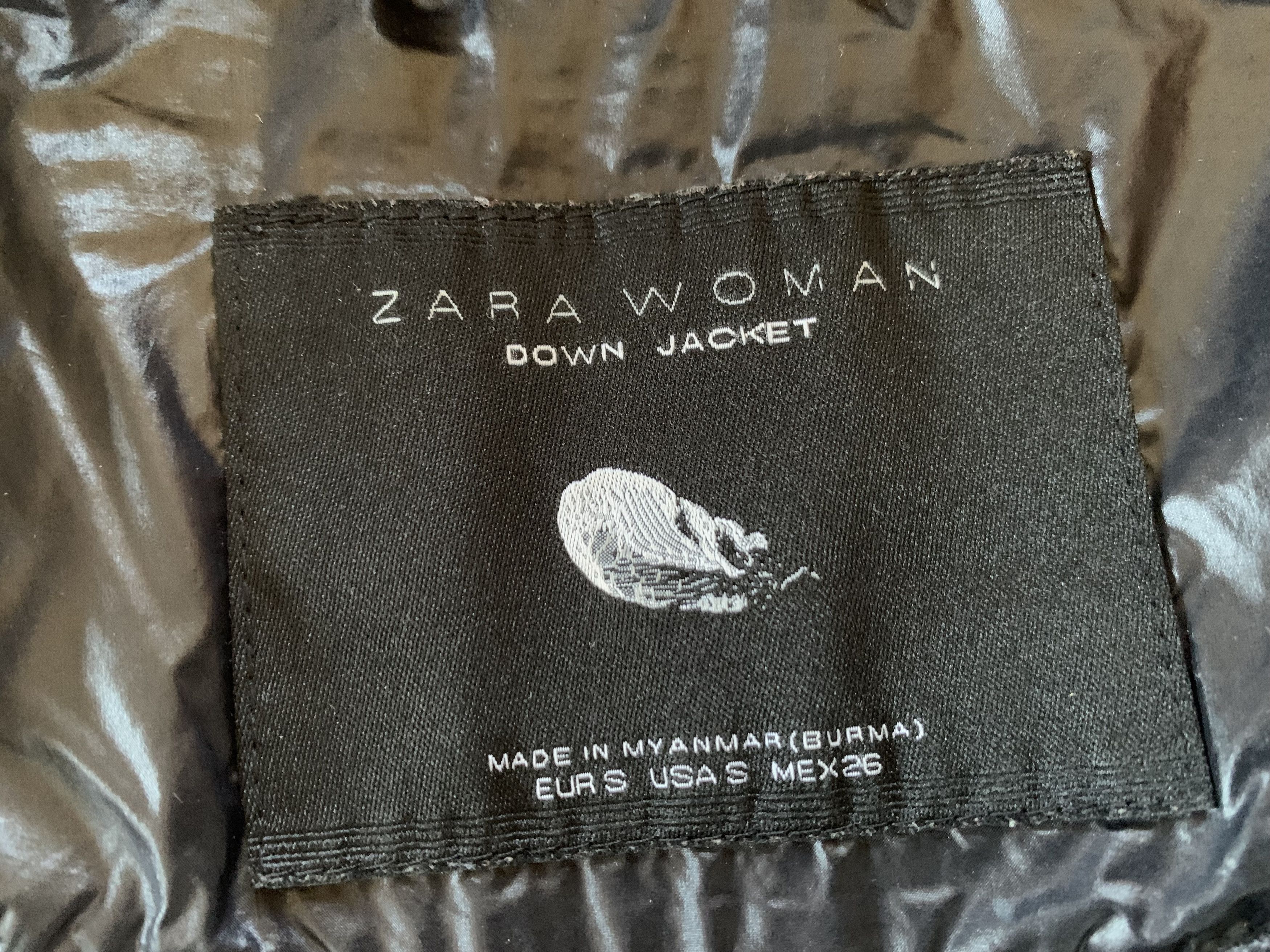 Zara Zara Woman Down Black Puffer Jacket Size S / US 4 / IT 40 - 6 Thumbnail