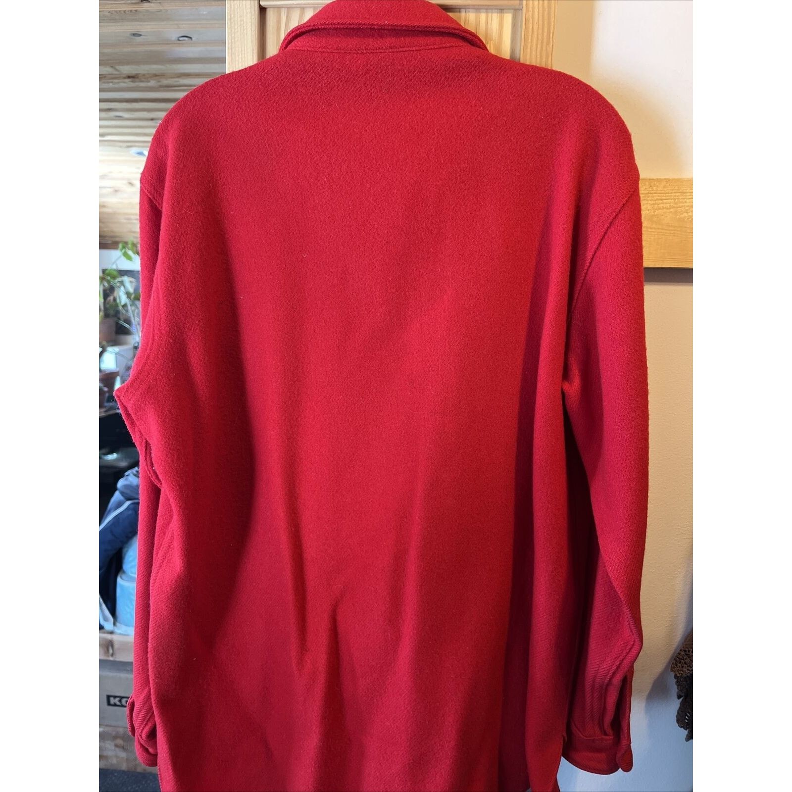 Woolrich Woolen Mills Woolrich Vintage Mens 16 Red Wool Western Distressed Flannel Size US L / EU 52-54 / 3 - 15 Thumbnail