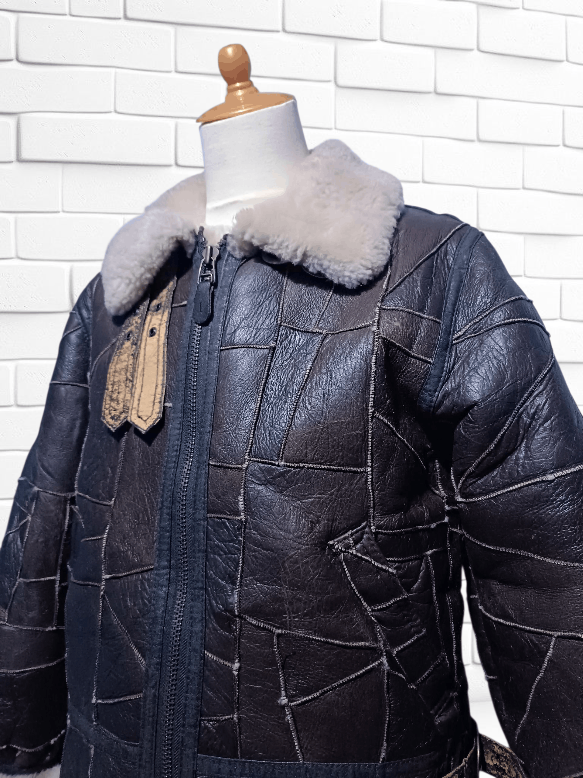 Vintage Vintage Rare Crust B-3 B3 Leather Flight Jacket Military Size US M / EU 48-50 / 2 - 2 Thumbnail
