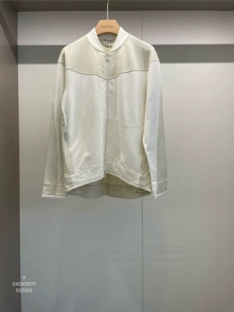 Brunello Cucinelli Milk White Cotton Jacket