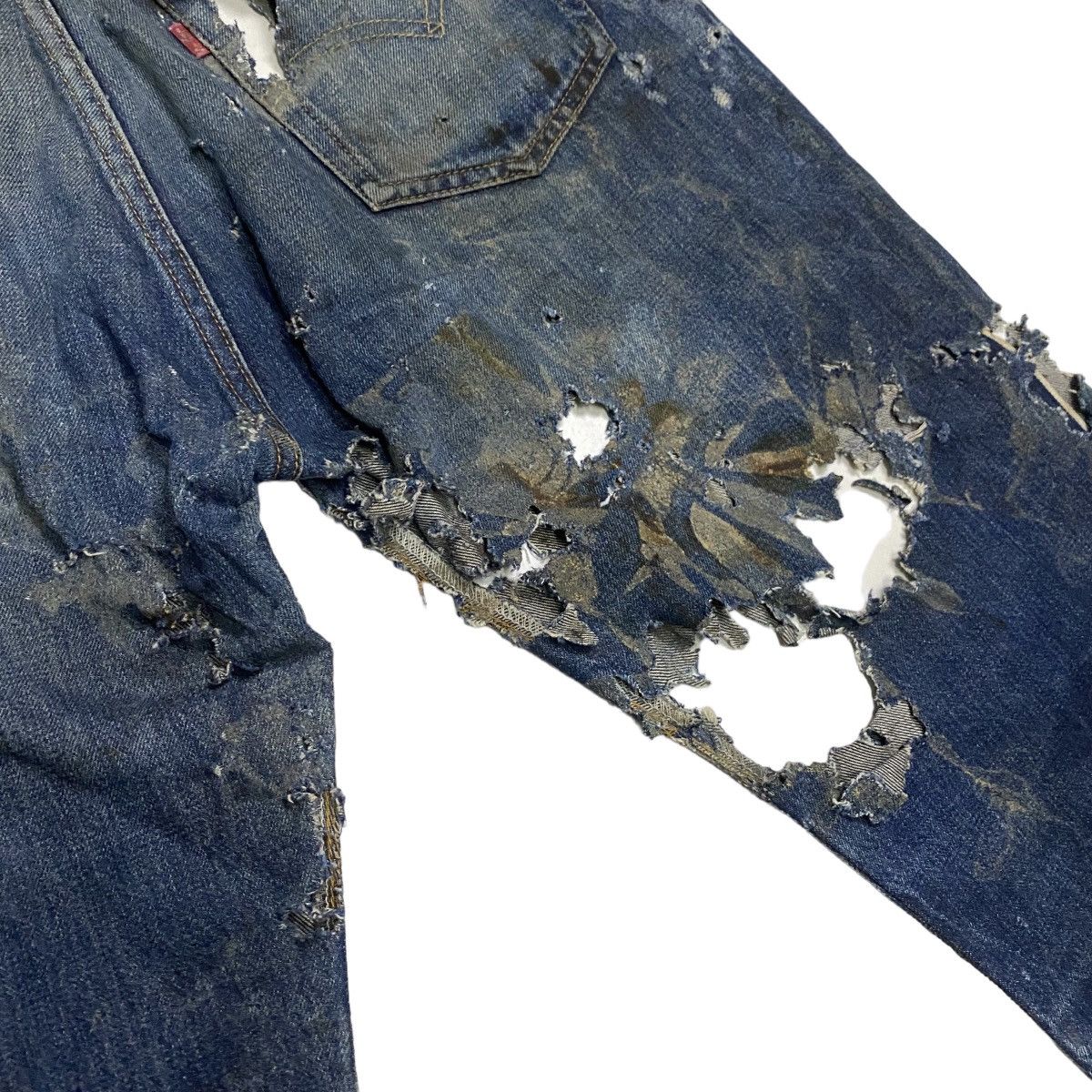 Levi's Levis Selvedge 501XX Big E Vintage distressed Size US 33 - 17 Thumbnail