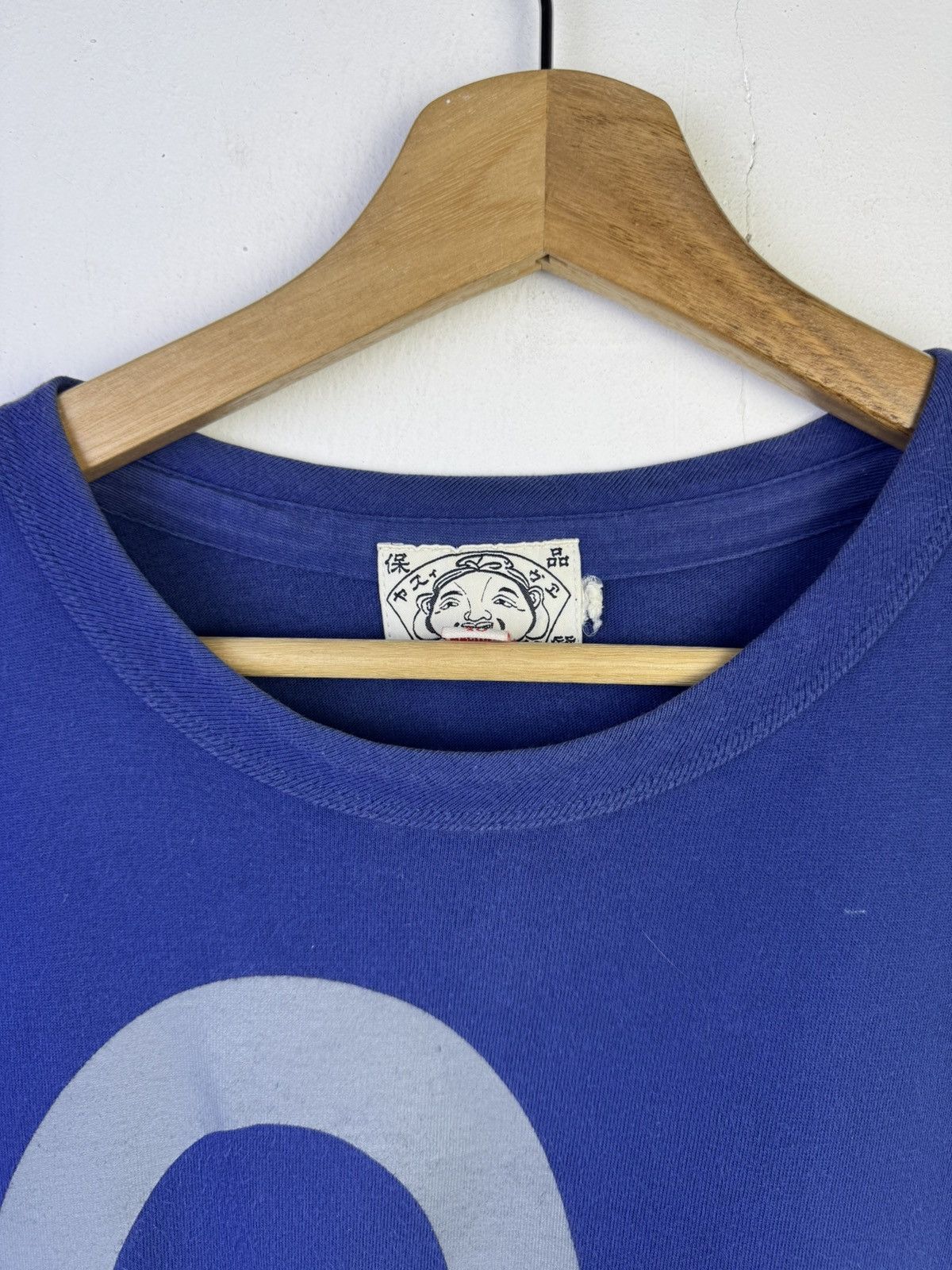 Evisu vintage Evisu blue T-shirt with a light grey seagull logo Size US M / EU 48-50 / 2 - 5 Thumbnail