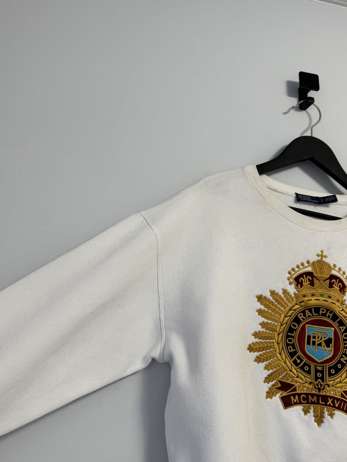 Polo Ralph Lauren Polo Ralph Lauren Crest Logo Sweatshirt Pullover Vintage Size L / US 10 / IT 46 - 11 Thumbnail