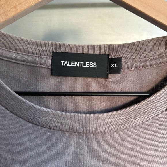 Designer × Talentless NEW TALENTLESS MENS DROP SHOULDER SHIITAKE TEE SZ XL Size US XL / EU 56 / 4 - 6 Thumbnail