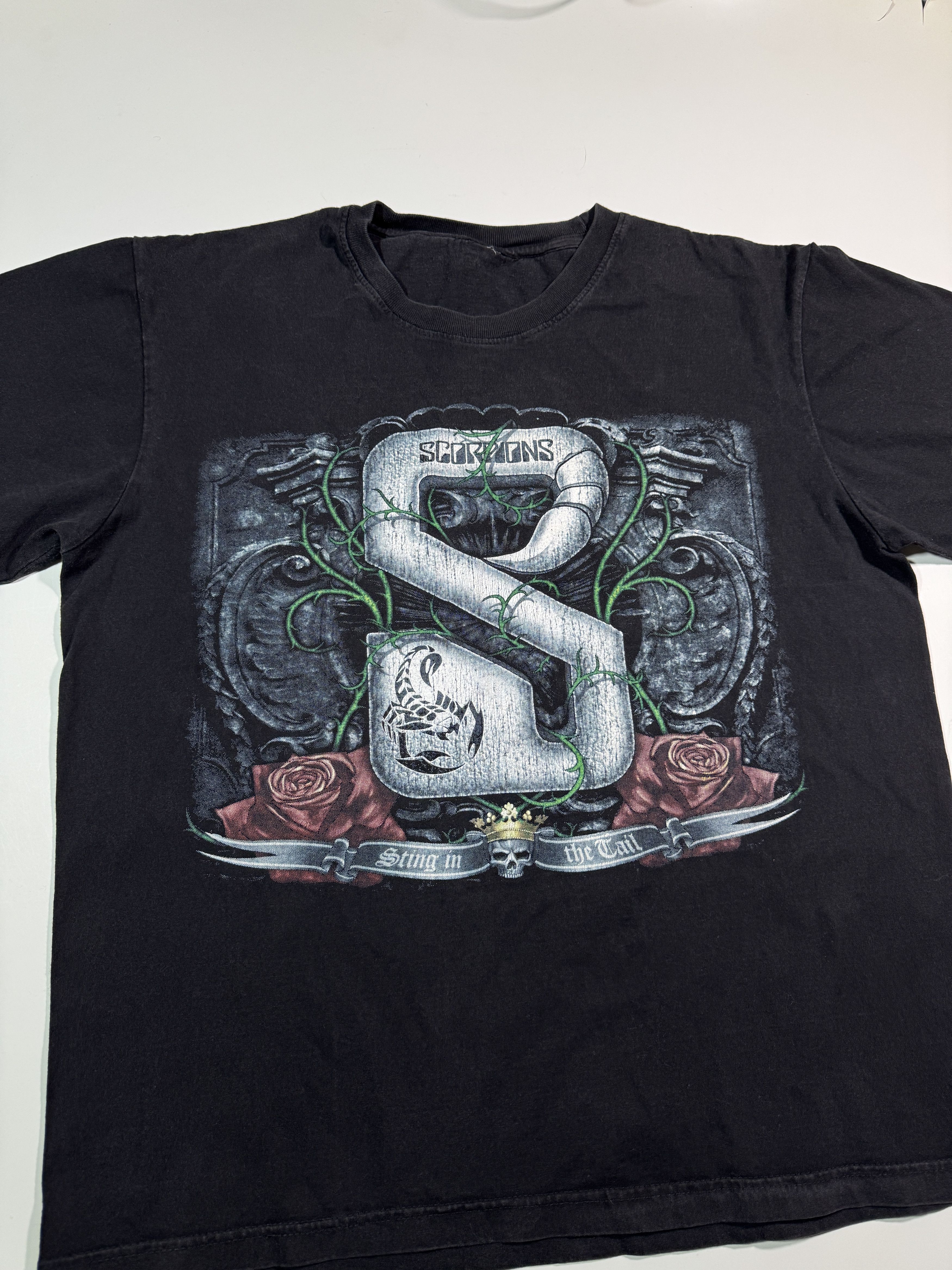 Band Tees × Vintage Vintage Scorpions T-shirt Band Black Tee L Size US L / EU 52-54 / 3 - 3 Thumbnail