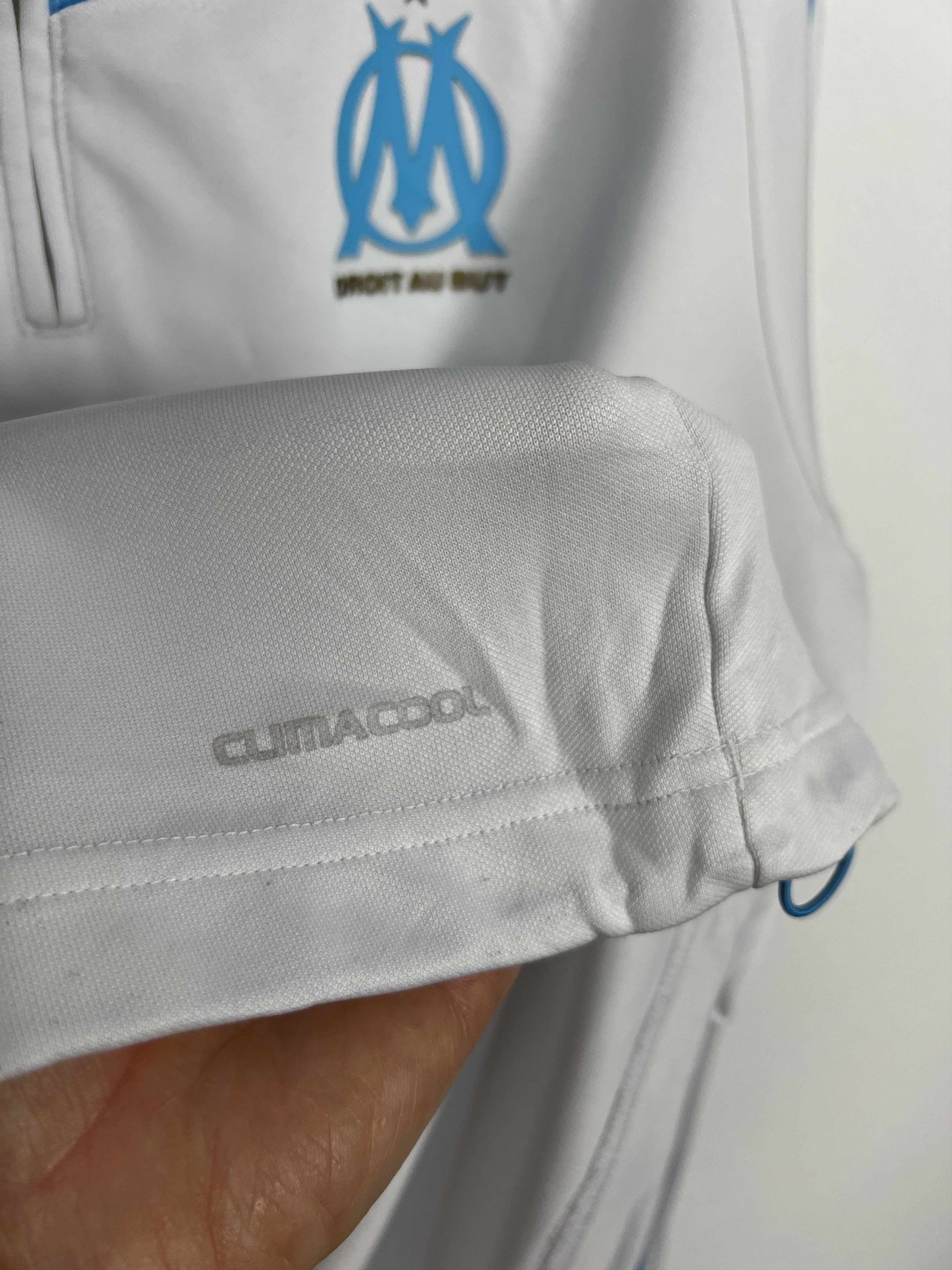Adidas Vintage Olympique Marseille Football Jacket Soccer Track Top Size US XL / EU 56 / 4 - 5 Thumbnail