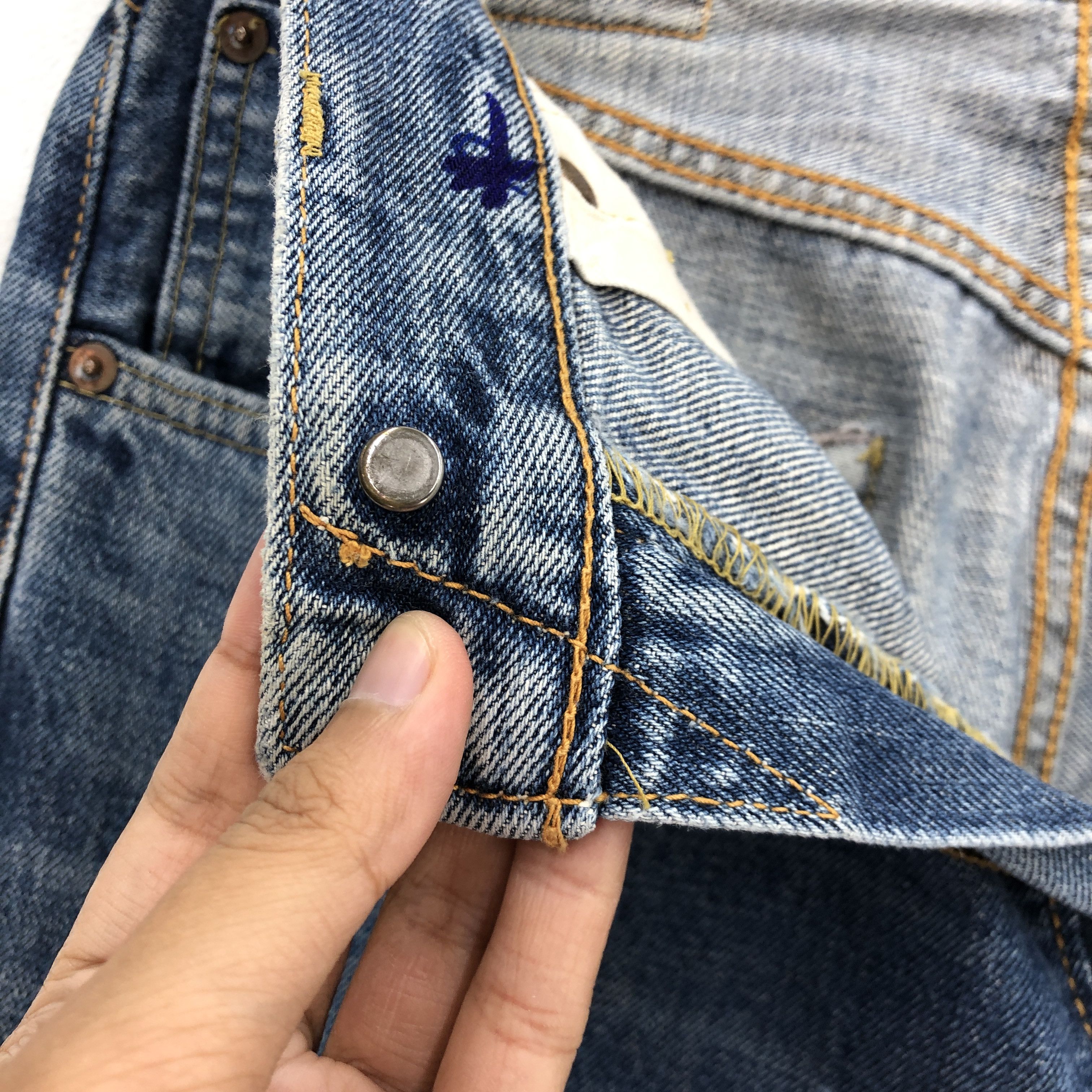 Japanese Brand Distressed Japanese Selvedge Jeans Edwin Redline Denim Size 26" / US 2 / IT 38 - 7 Thumbnail