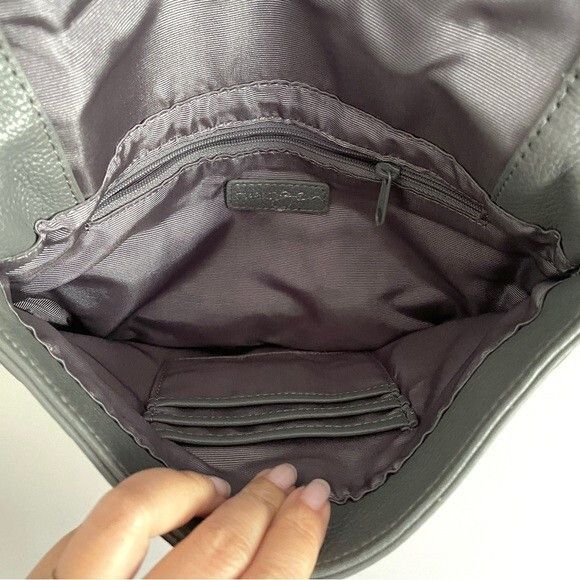 Other Nordstrom Halogen Gray Fremont Leather Crossbody Flap Bag Size ONE SIZE - 8 Thumbnail