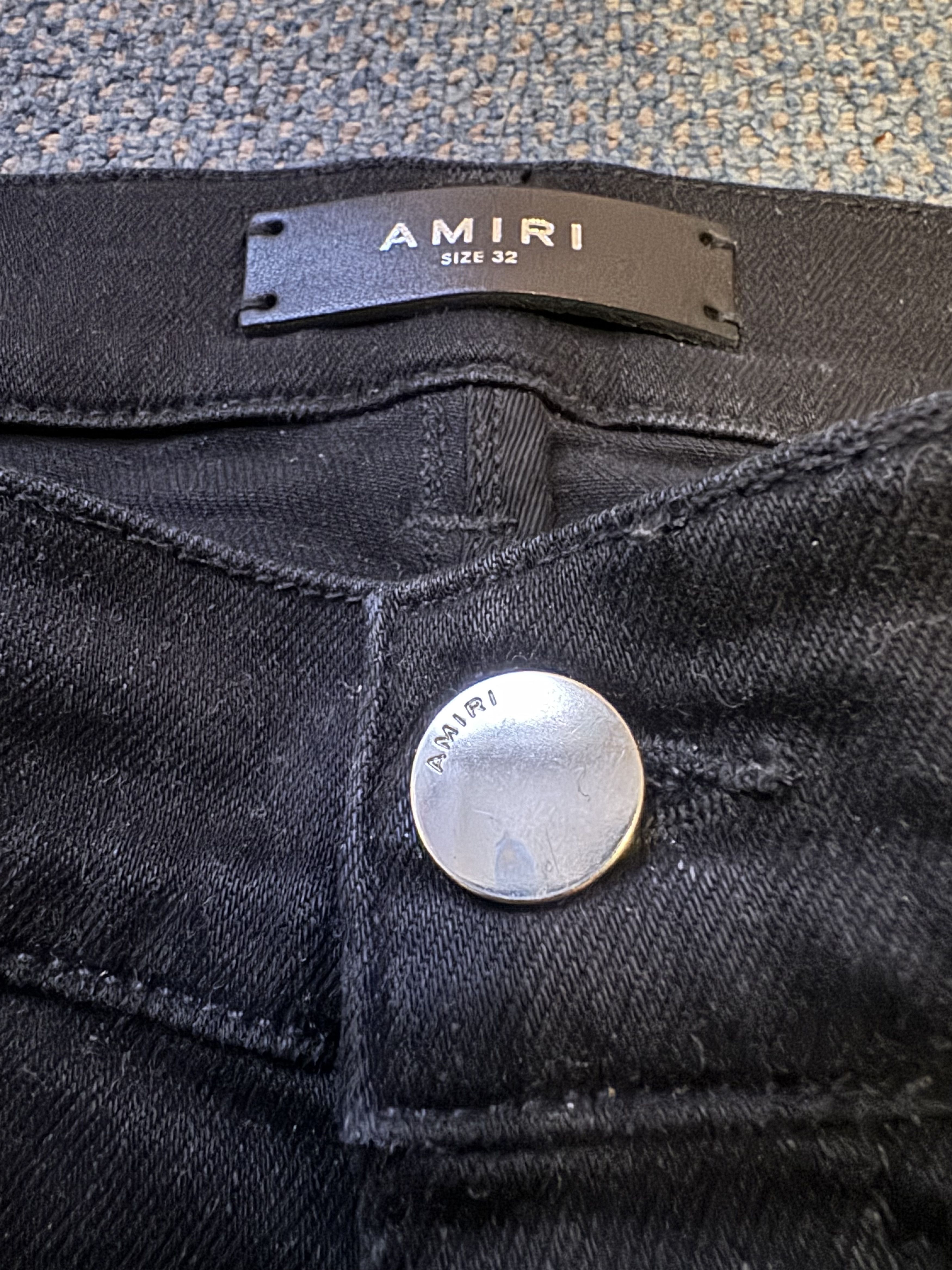 Amiri Amiri Watercolor Logo Jeans Size US 32 / EU 48 - 3 Thumbnail