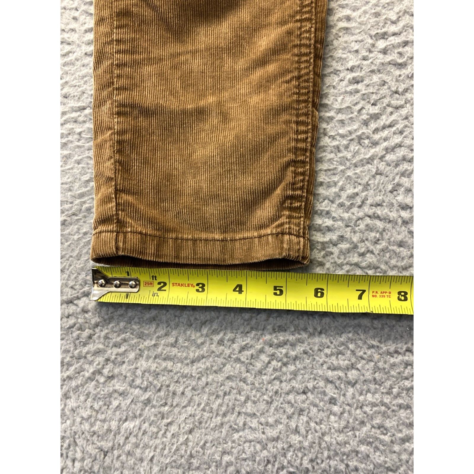 Free People Free People Pants Women 32 Brown Solid Corduroy Skinny High Waist Stretch Zip 32in Inseam Size 24" / US 00 / IT 34 - 6 Thumbnail
