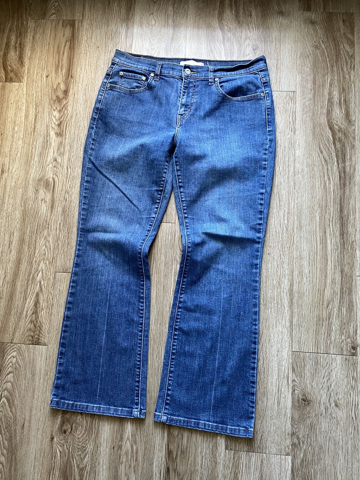 Levi's Y2K Bootcut Flare Levis 515 Denim Jeans Size 32" / US 10 / IT 46 - 3 Thumbnail