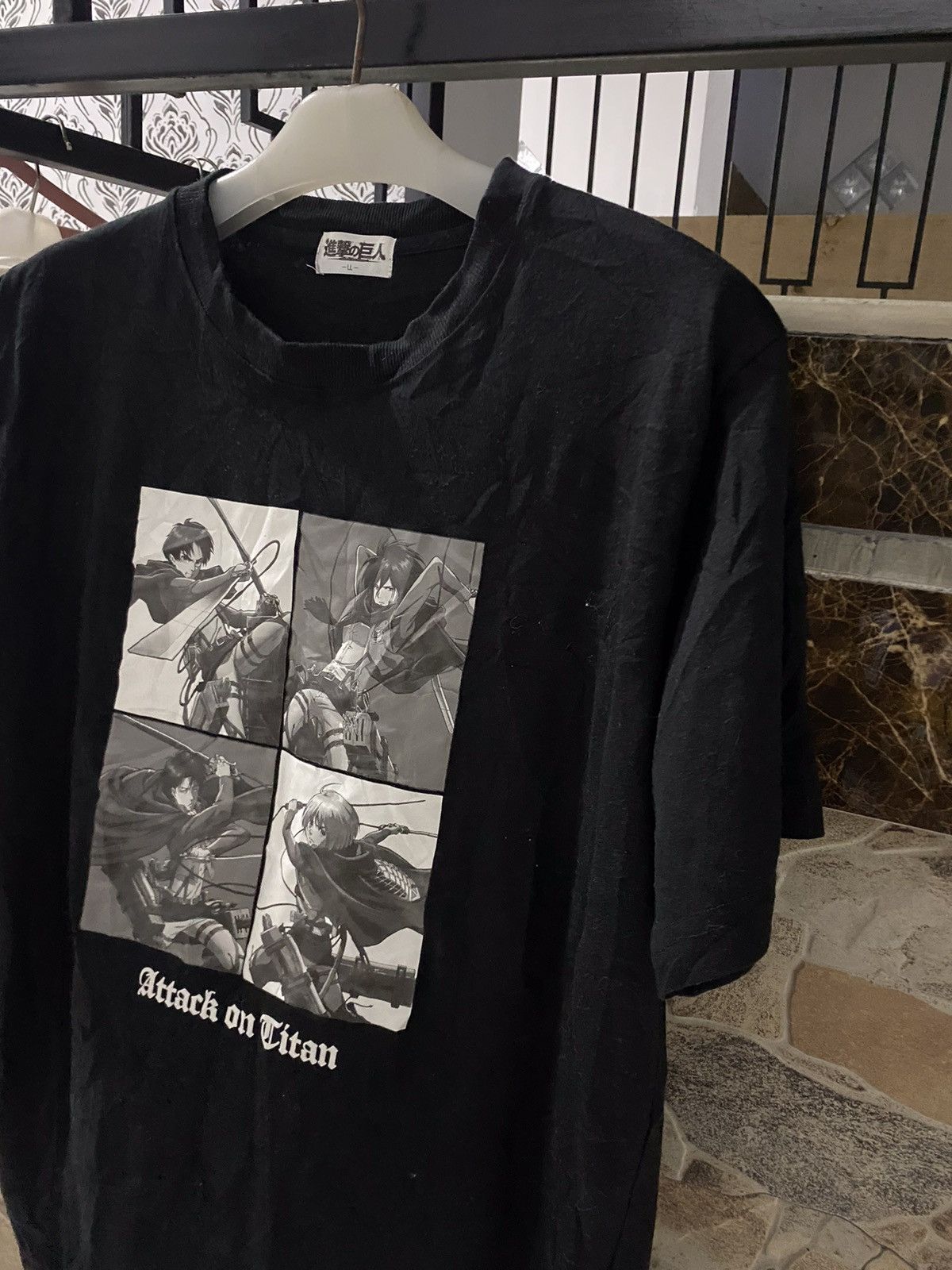 Cartoon Network × Japanese Brand × Vintage Tshirt attack on titan official all character Size US L / EU 52-54 / 3 - 2 Thumbnail