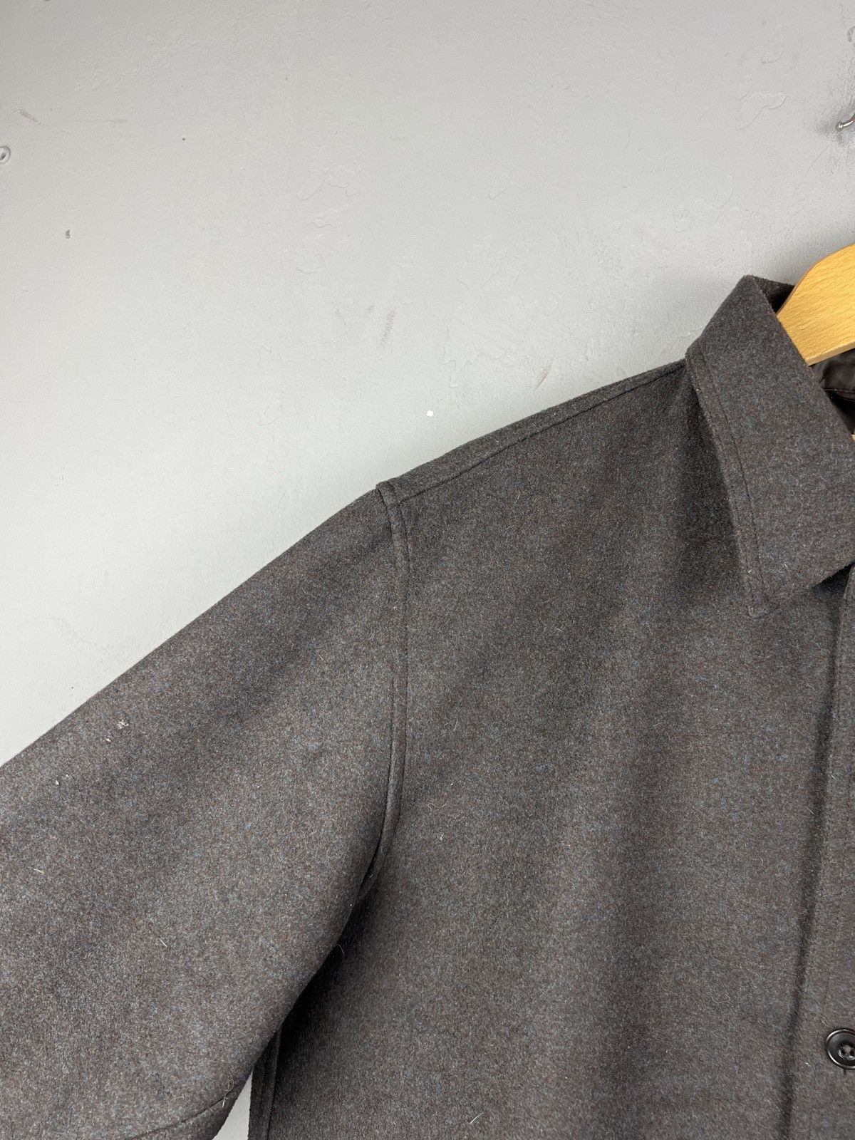 Uniqlo Uniqlo U Wool Overshirt Jacket Plaid Medium M Size US M / EU 48-50 / 2 - 4 Thumbnail