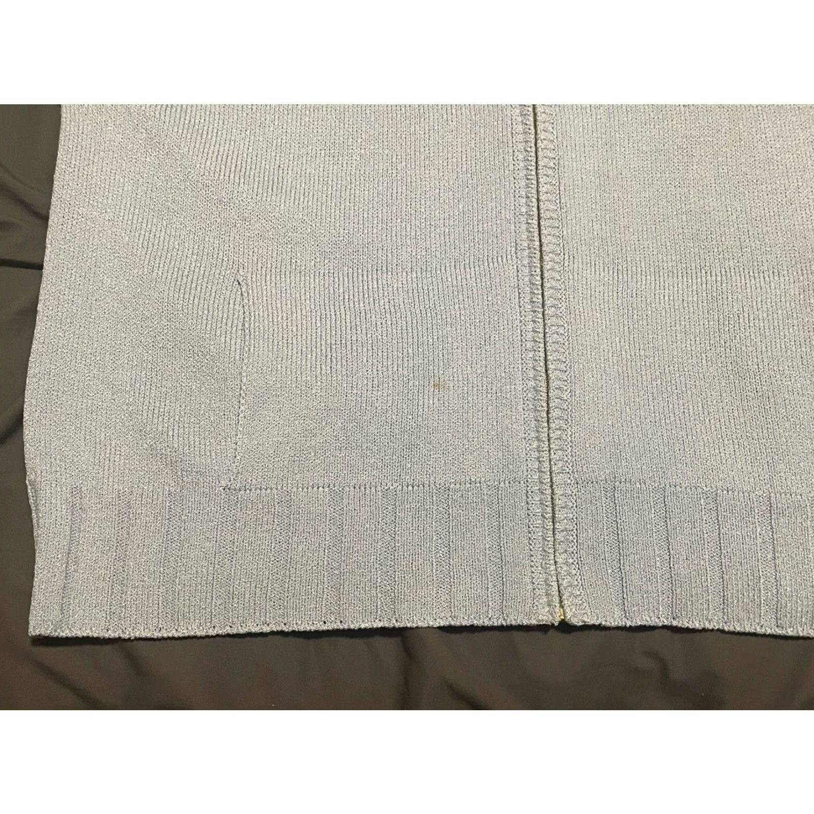 St. John St. John Sport Jacket Knit Zip-Up Wool Blend Light Blue Made In USA - Women's Large Size L / US 10 / IT 46 - 6 Thumbnail