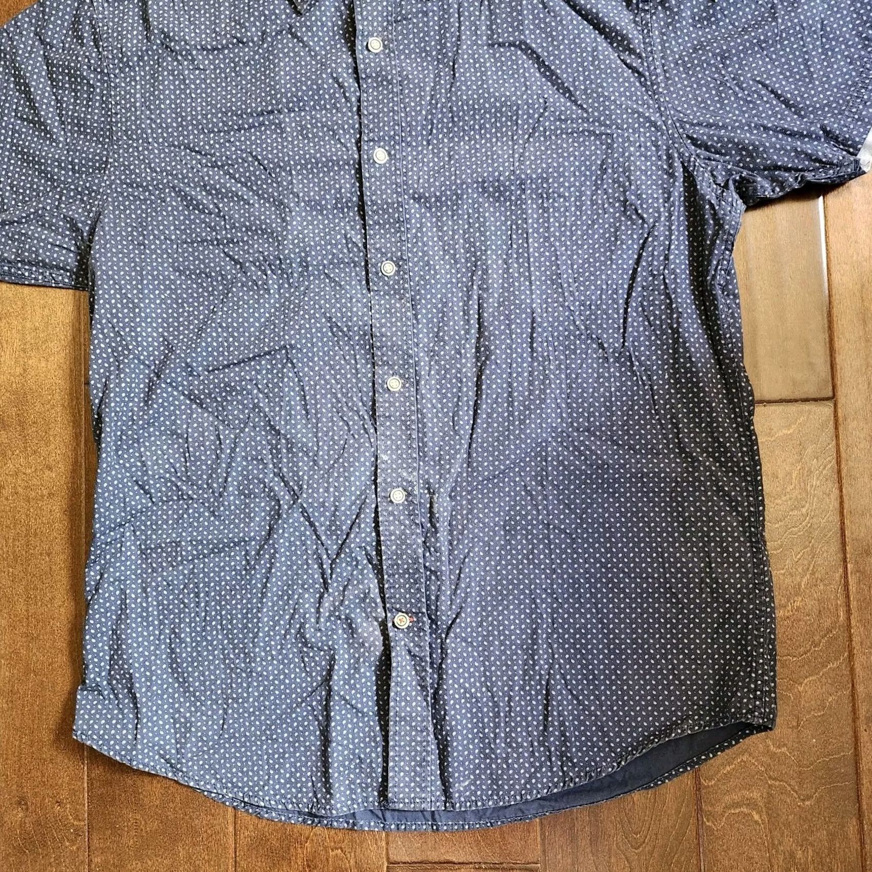 Vintage Age Of Wisdom Shirt Junior Button-Up Short Sleeve XL Boys Regular Blue Western Classic Summer Spring Men’s Boys? Size US XL / EU 56 / 4 - 2 Thumbnail